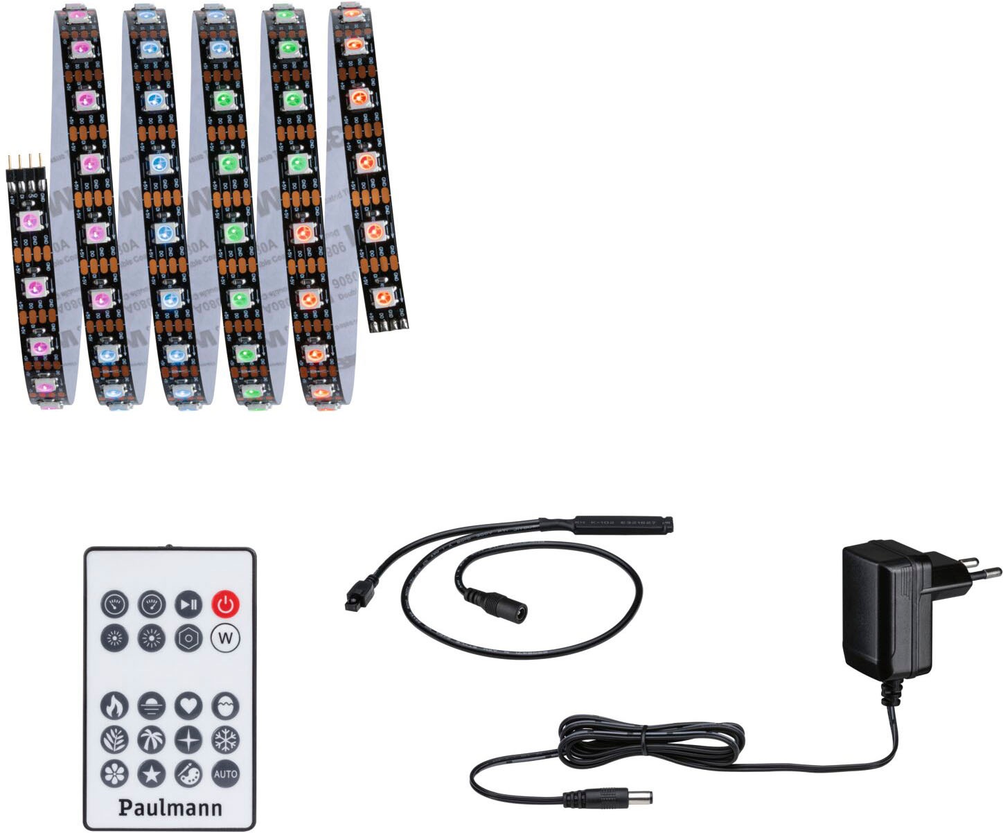 Paulmann LED-Streifen »Dynamic Rainbow RGB 1,5m 3W 60LEDs/m 5VA«, 1 St.-flammig