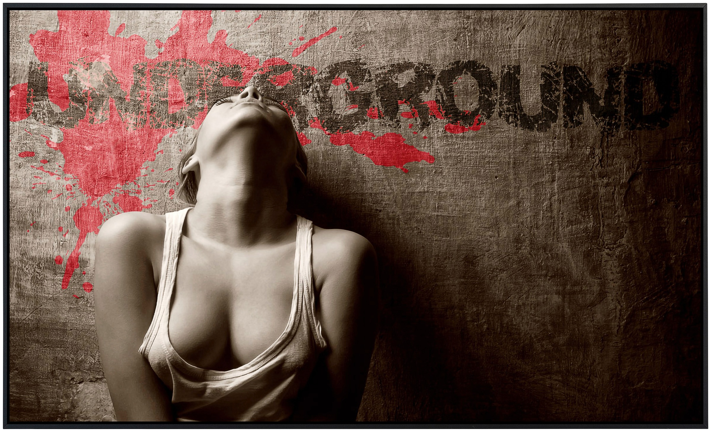 Papermoon Infrarotheizung »Frau Fotografie« sehr angenehme Strahlungswärme