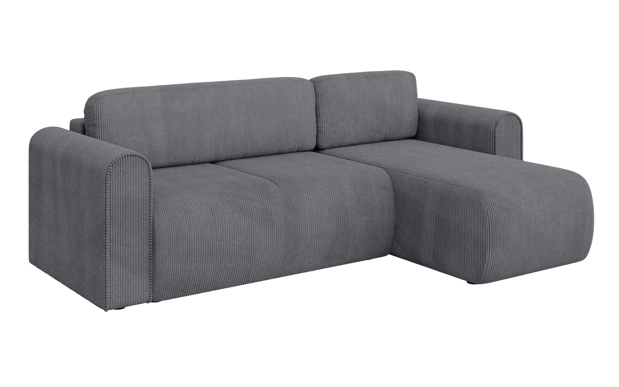 INOSIGN Ecksofa »Zacharia wahlweise Schlafsofa mit Bettkasten, B/T/H 250/166/86 cm«, L-Form mit Wellenunterfederung, Recamiere beidseitig montierbar