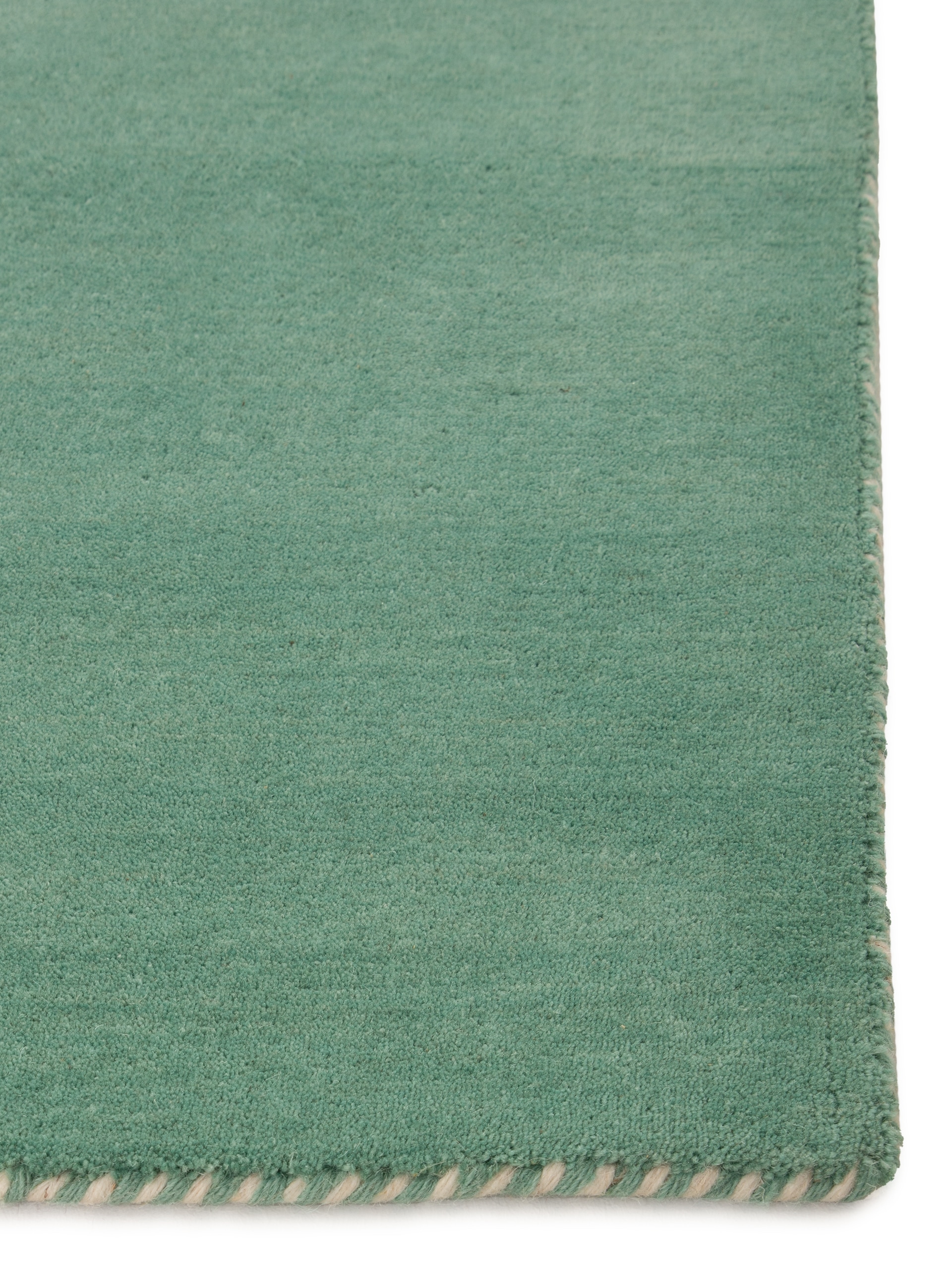 carpetfine Wollteppich »Gabbeh Lola Uni«, rechteckig, 14 mm Höhe, mit natürlichem Pflanzenmaterial von Hand gewebt, auch in Rund