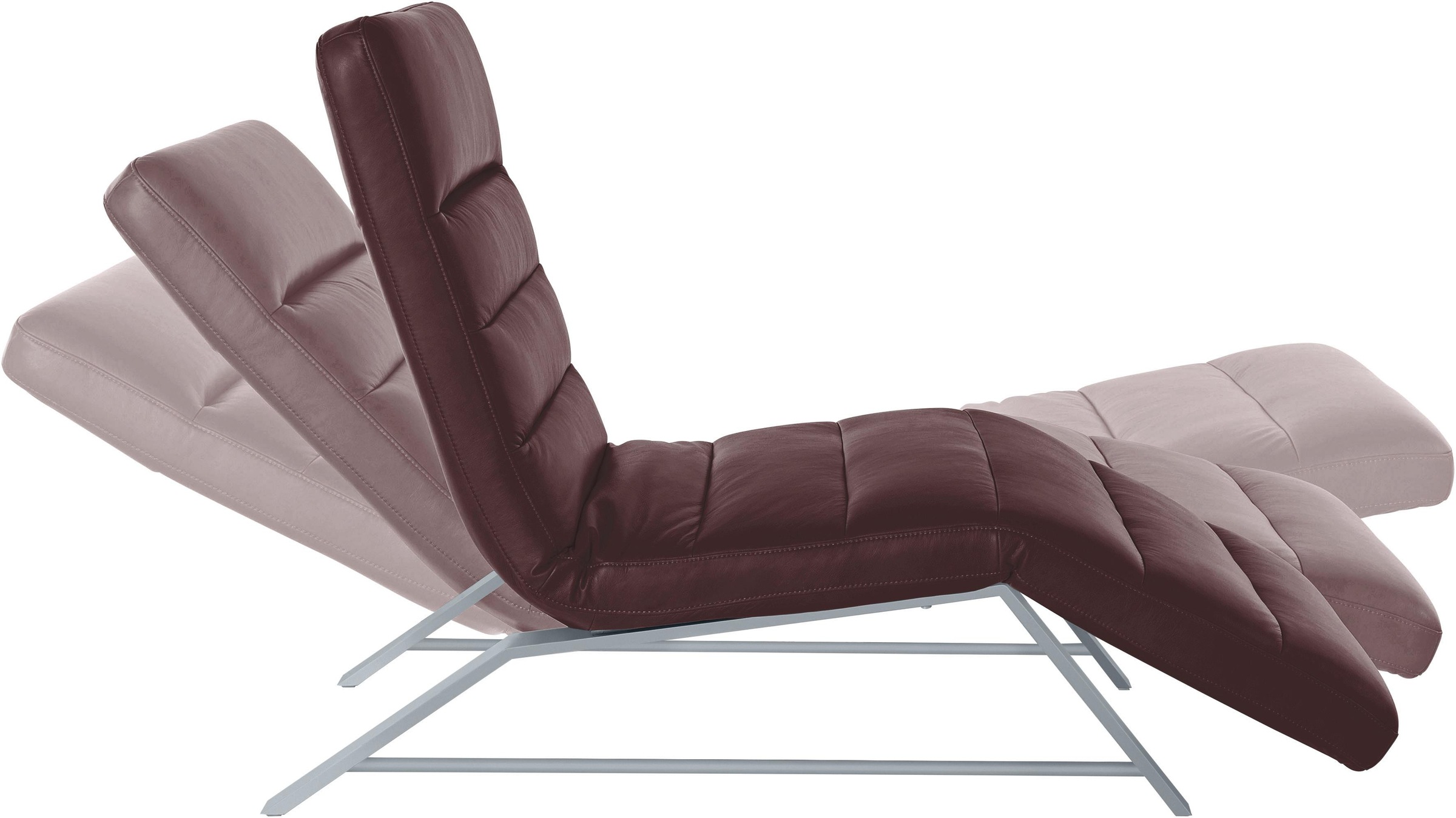 W.SCHILLIG Relaxliege »daily dreams«, Funktionsliege wahlweise mit Motor, Gestell matt, Breite 65 cm