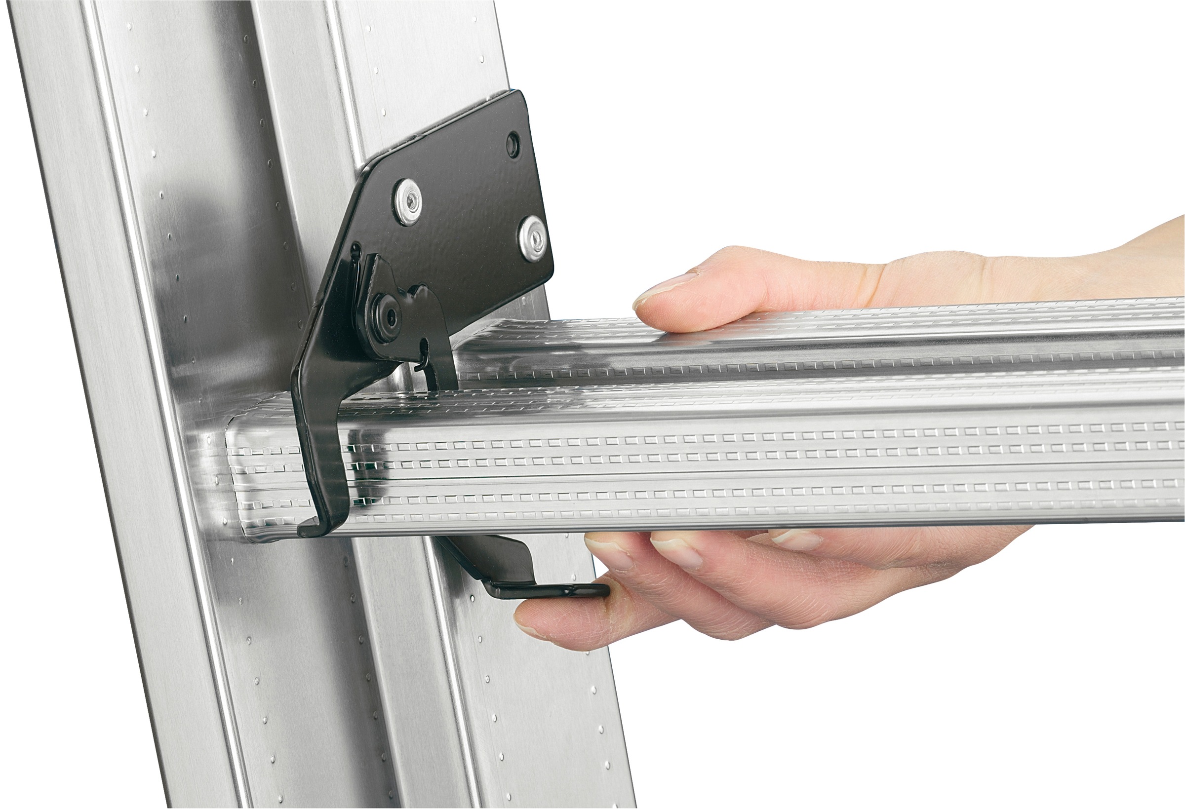 Hailo Anlegeleiter »S80 ProfiStep duo«, Aluminium-Schiebeleiter 2-teilig 2x18 Sprossen