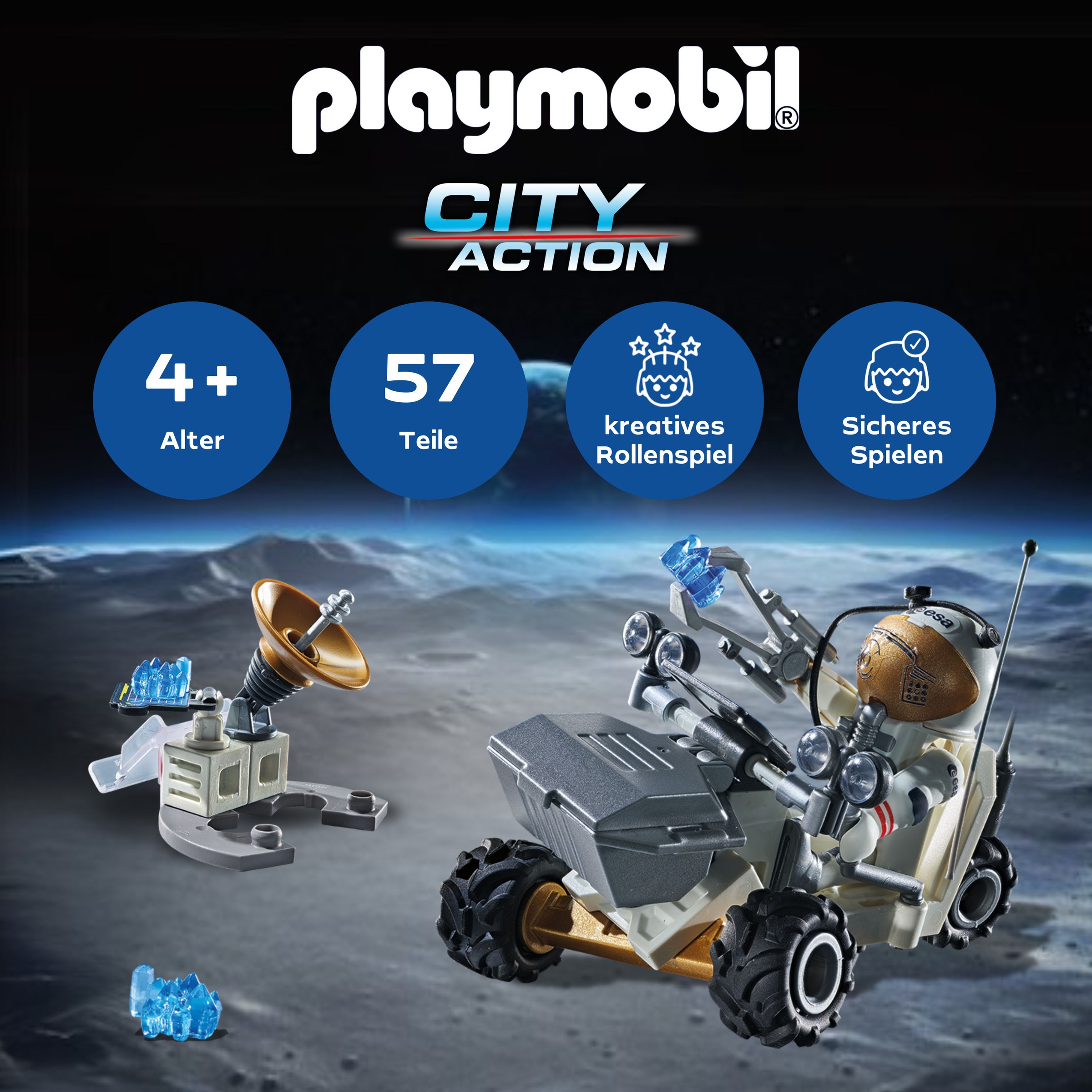 Playmobil® Konstruktions-Spielset »Weltraummission (71734), Playmobil Action Heroes«, (57 St.), Made in Europe