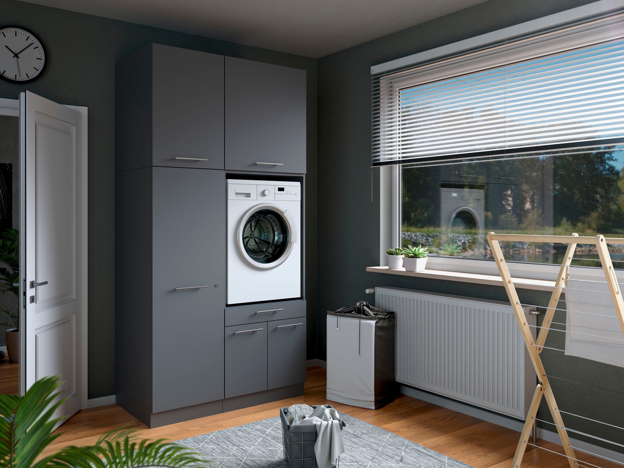 Laundreezy Mehrzweckschrank-Set »Laundreezy, 4-tlg. Mehrzweckschrank-Set B/H/T 118/238/68 cm« 4 Stk. tlg.