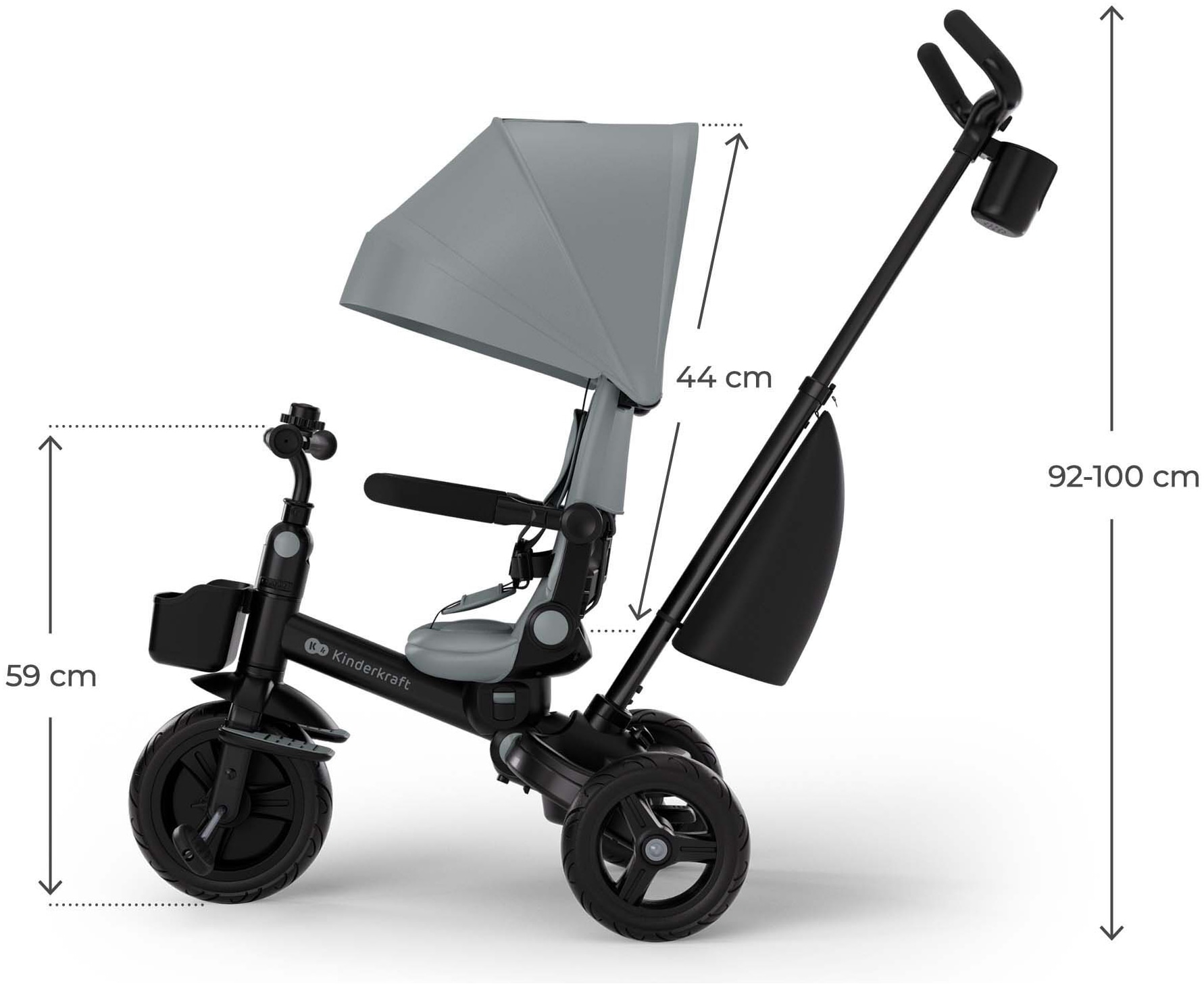 Kinderkraft Dreirad »Aveo 2 Plus« multifunktional