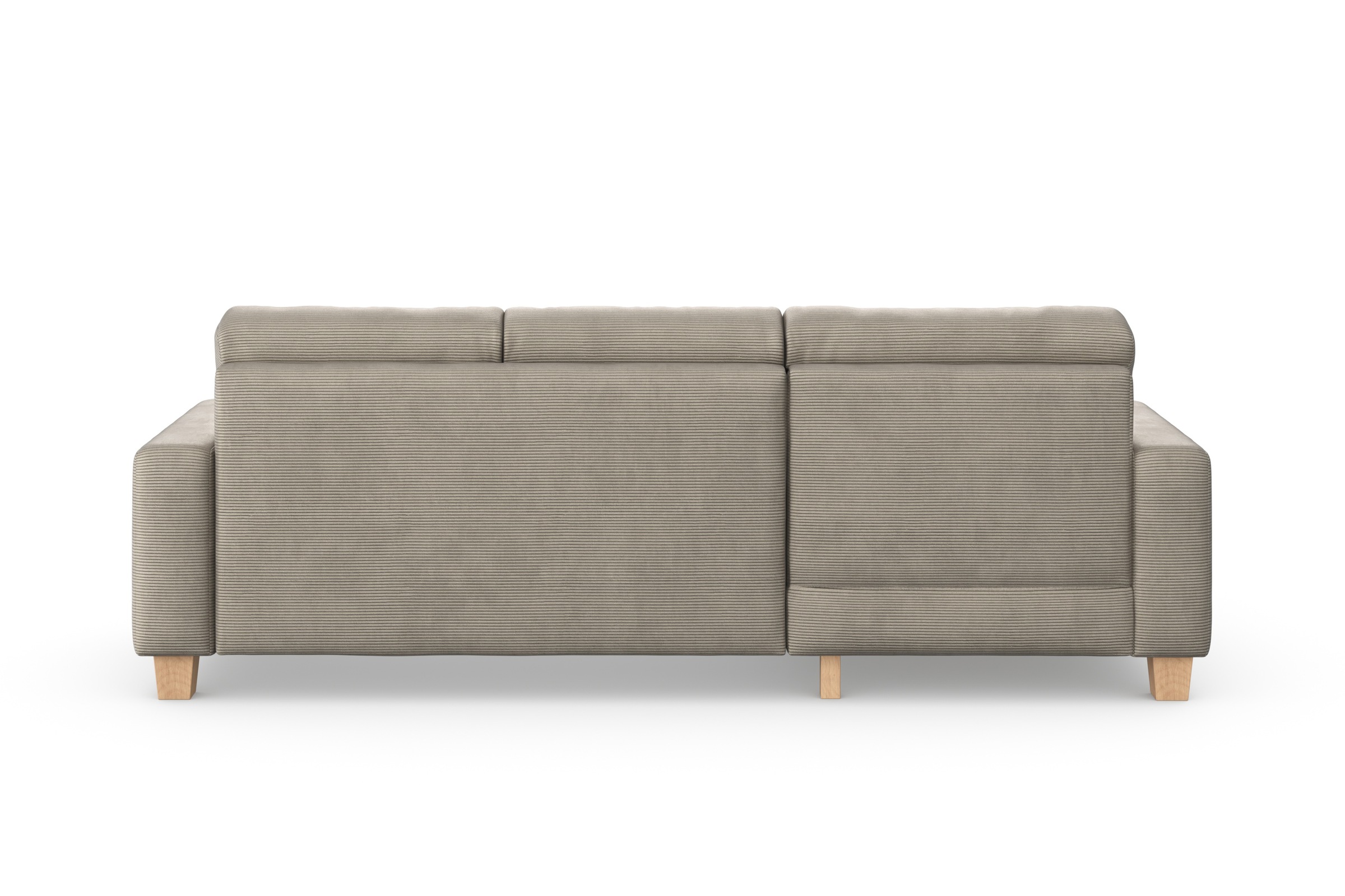 Home affaire Ecksofa »Summer L-Form«, mit Recamiere, mit oder ohne Bettfunktion und Bettkasten, Cord-Bezug