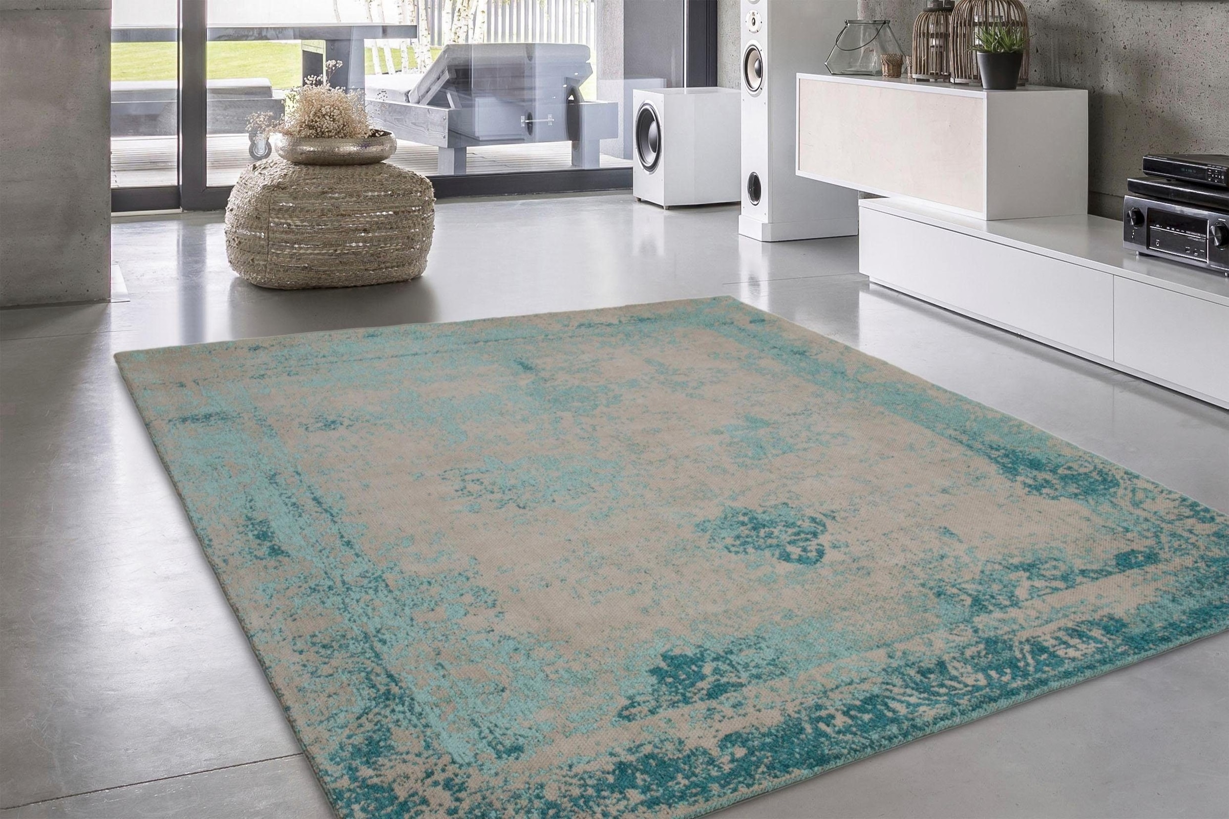 calo-deluxe Teppich »Hector 285«, rechteckig, 10 mm Höhe, Vintage Design, Wohnzimmer