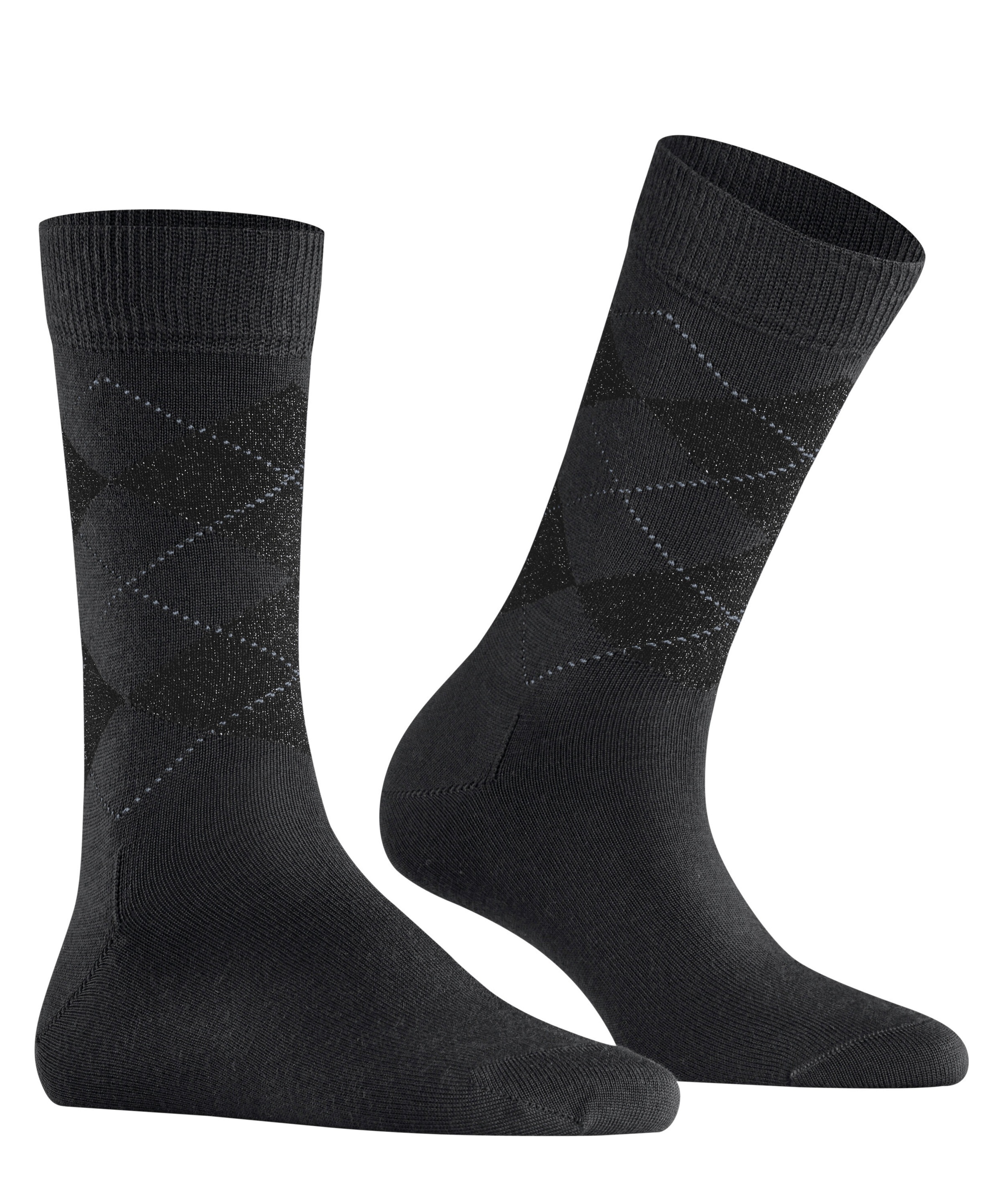 Burlington Socken »Marylebone Glitter« verstärkt, hochwertig,mehrfarbig, mit Karo