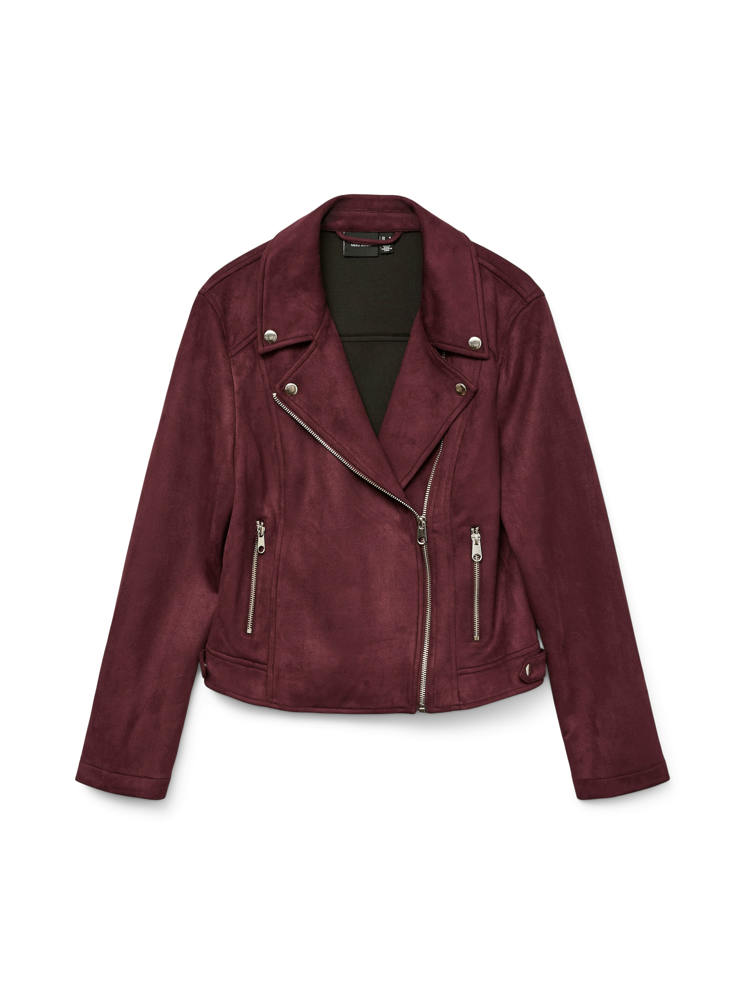 Vero Moda Lederimitatjacke »VMJOSE SHORT FAUX SUEDE JACKET GA NOOS«, mit asymetrischem Reißverschluss