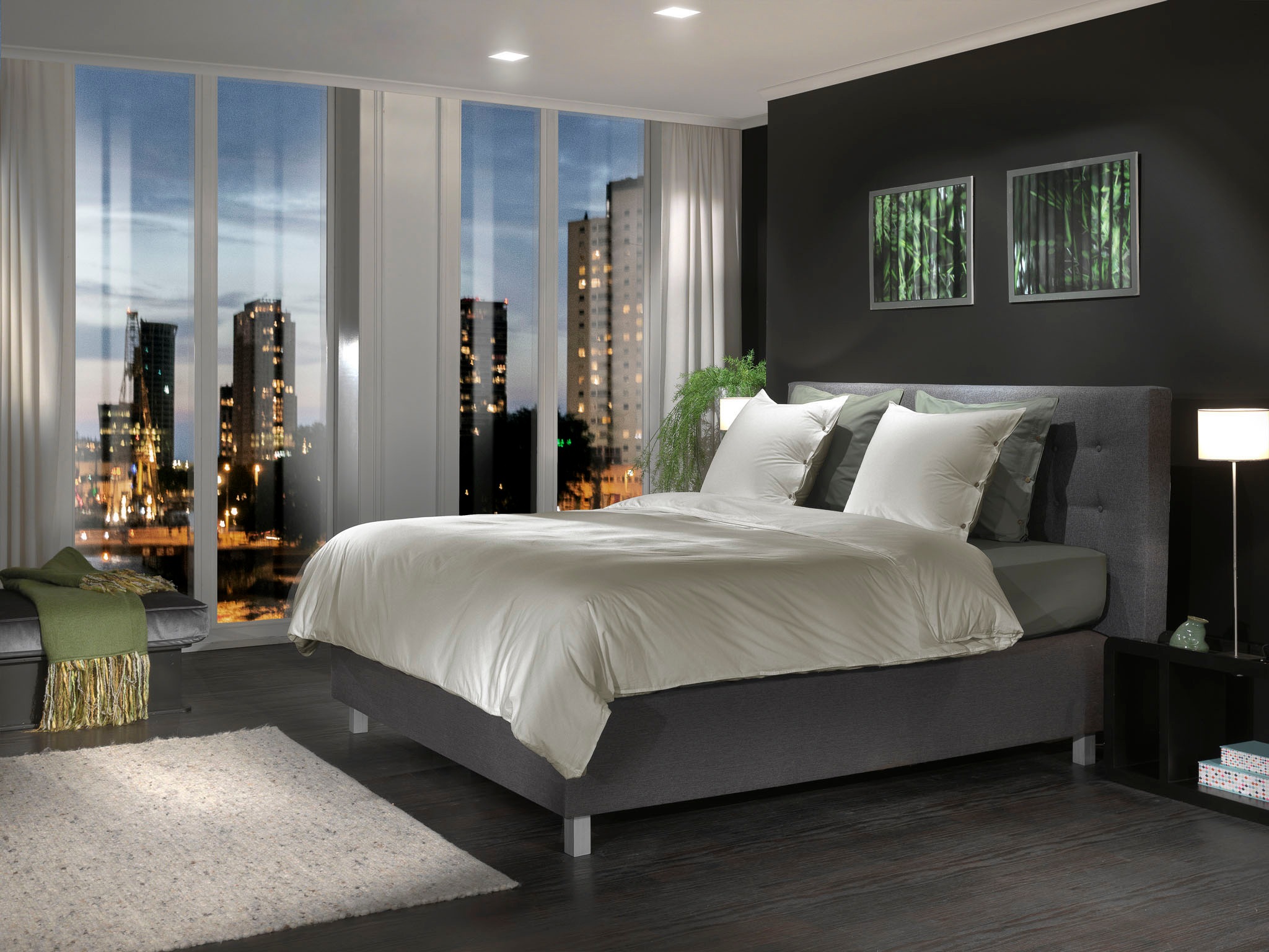 YELLOW Bettwäsche »Percale« 2 Stk. Uni Design, 100% Baumwolle ab 135x200 cm.