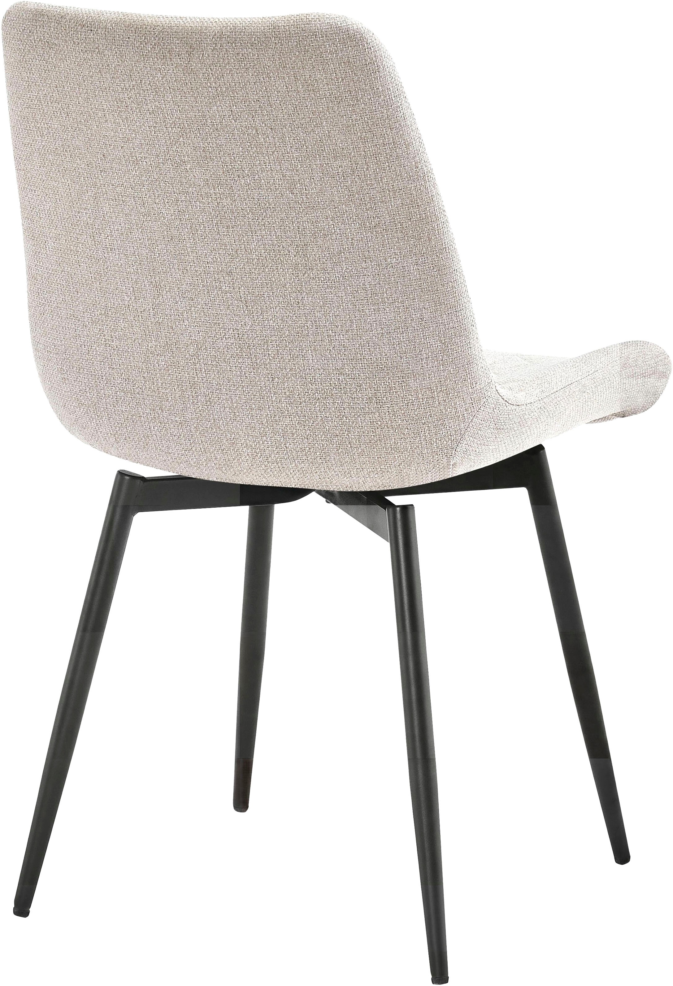OTTO home Esszimmerstuhl »Juniper« () 2 Stk.Stuhl aus Webstoff mit moderner Rautensteppung und 360° Drehfunktion