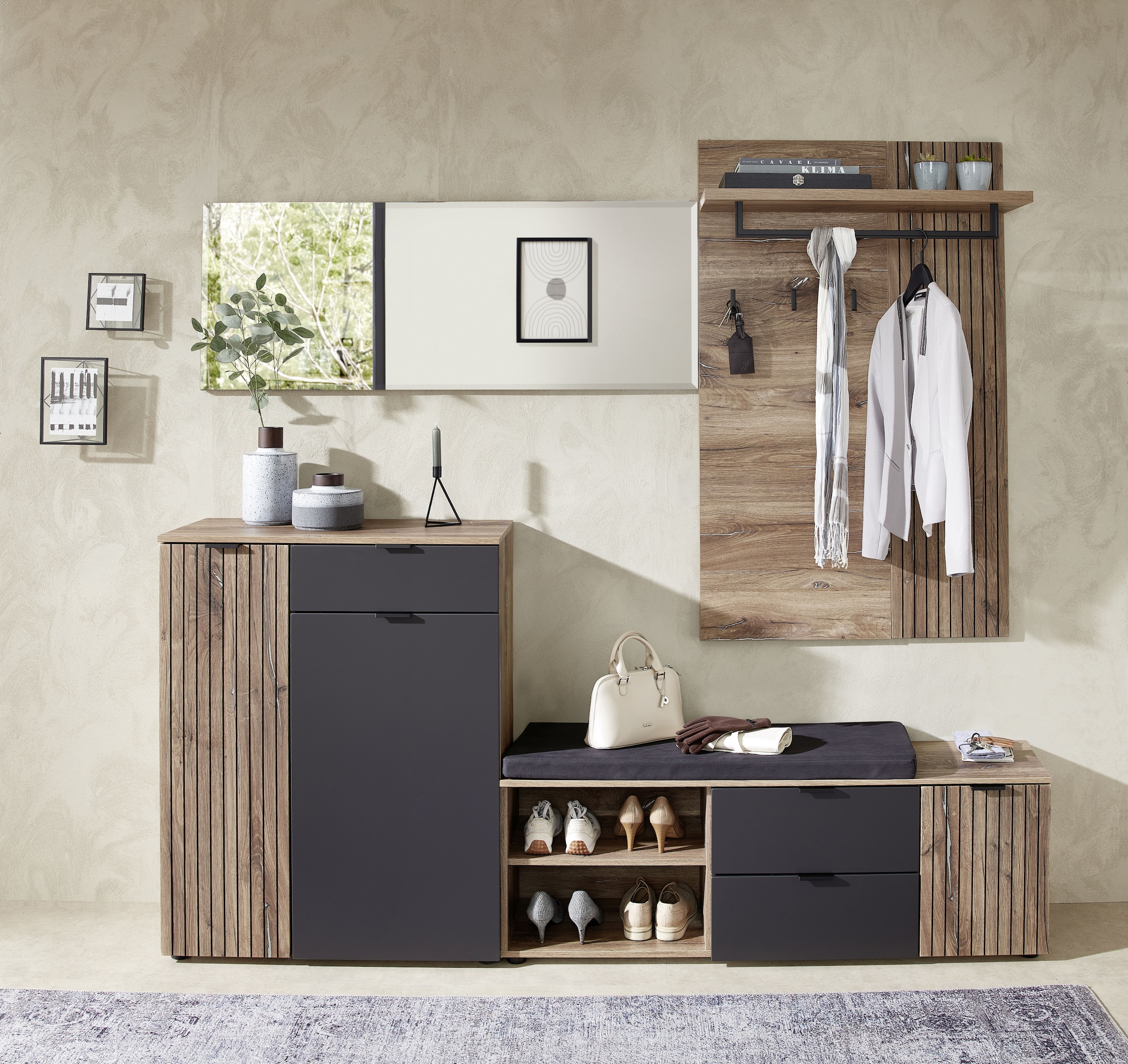 Innostyle Garderoben-Set »LINEA Garderoben Set,besteht aus 4 Typen, 216x204 günstig online kaufen