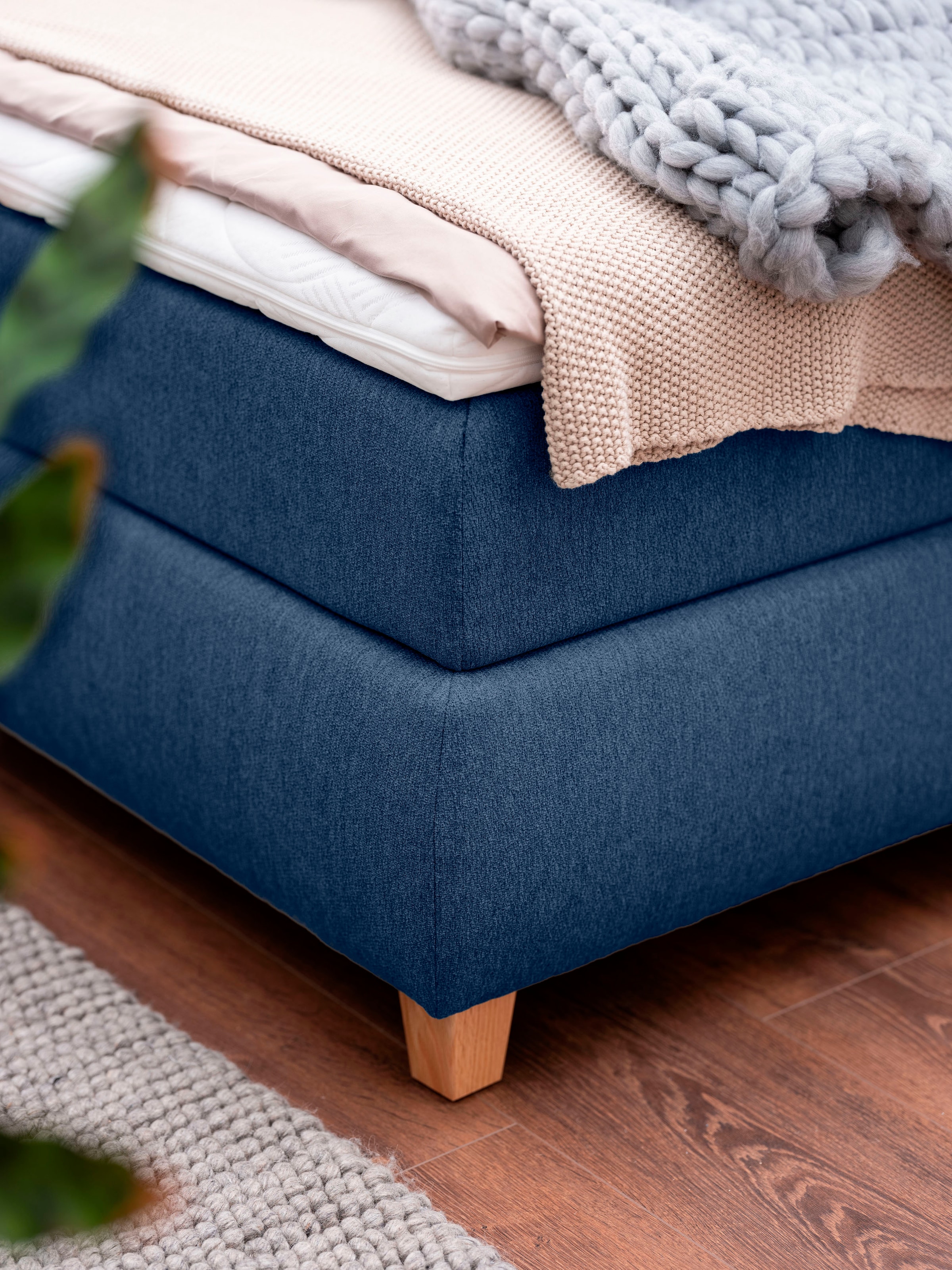 alina Boxspringbett »Luella«, ADA trendline Boxspringbett, inkl. Matratze und Viscoschaum-Topper