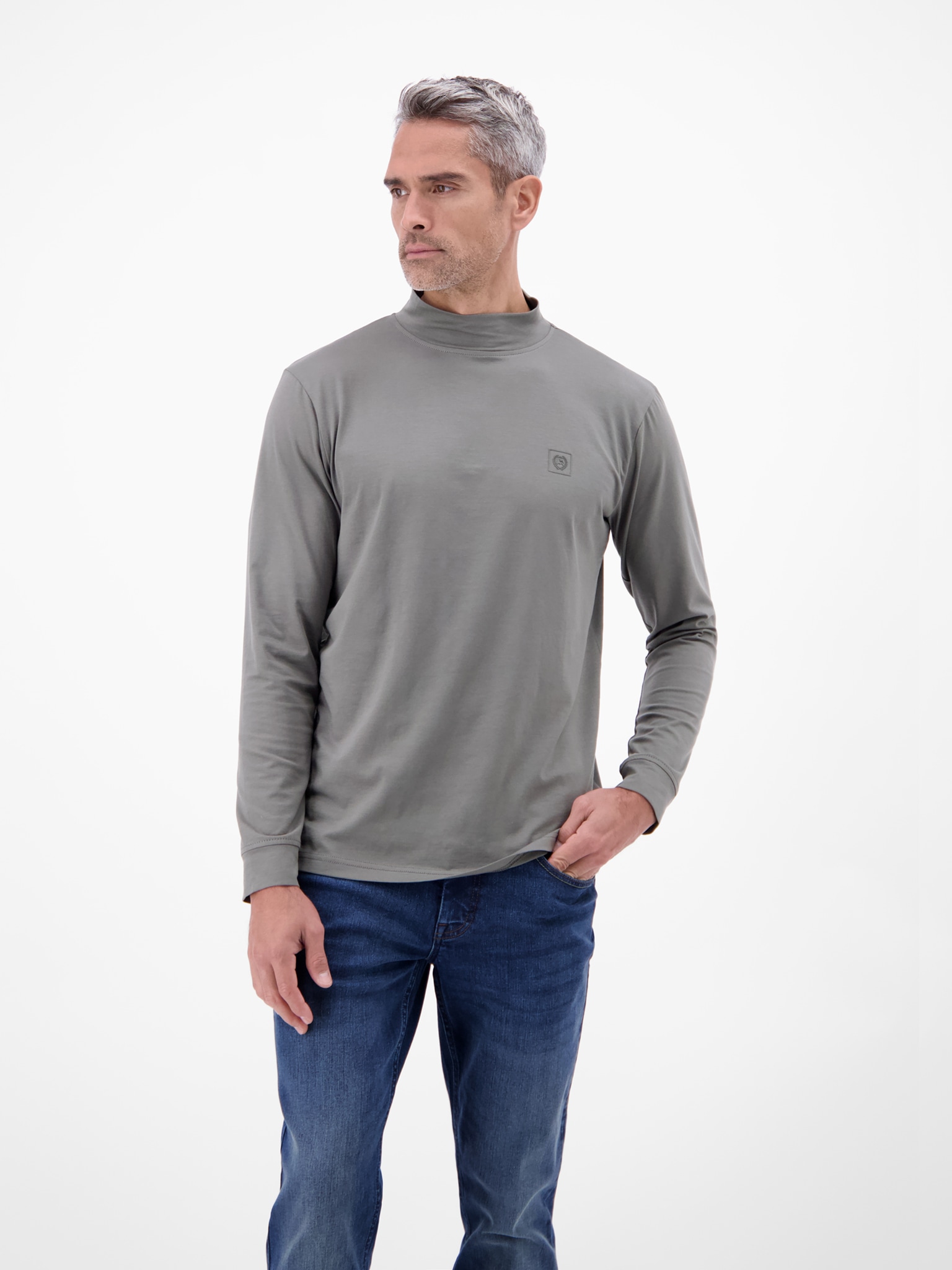 LERROS Rollkragenshirt langarm, mit Stretch
