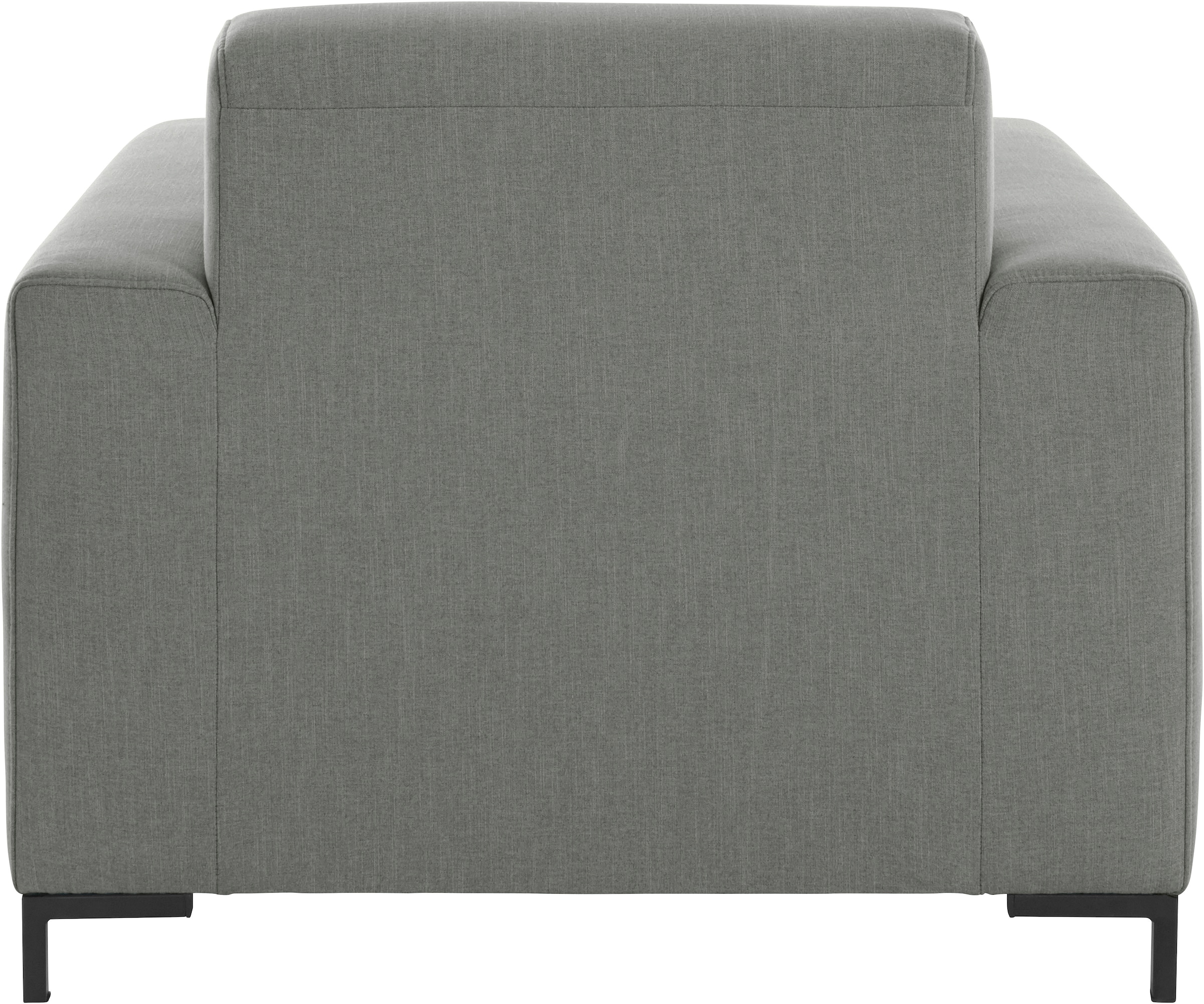 OTTO products Sessel »Grazzo«, hochwertige Stoffe aus recyceltem Material, Steppung im Sitzbereich