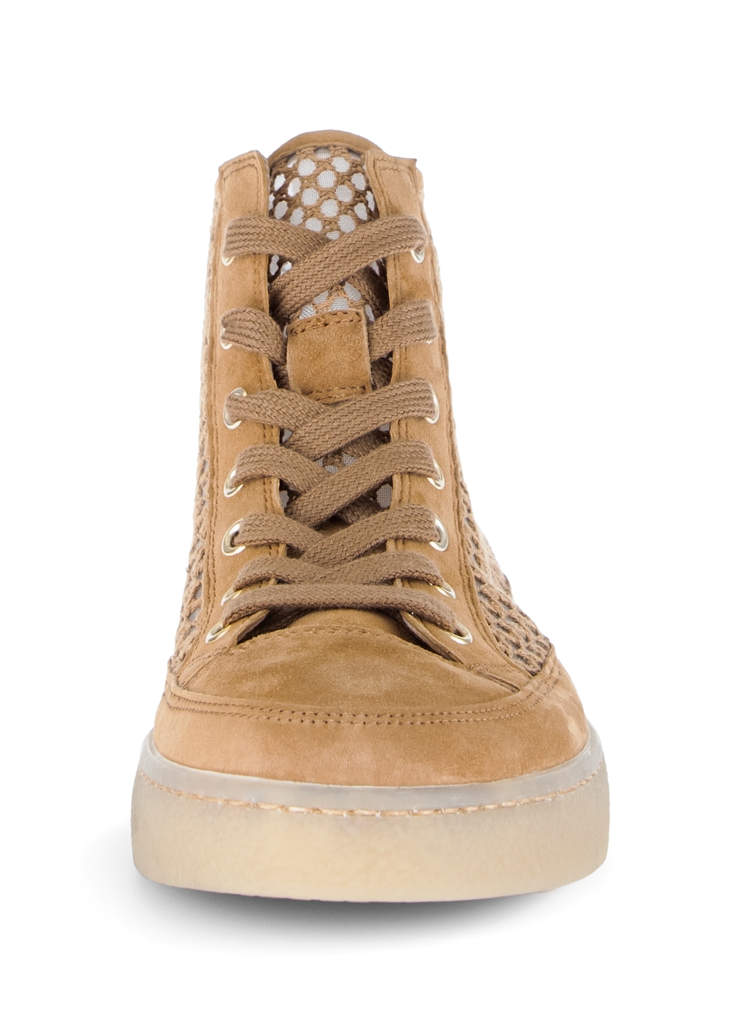 Gabor Plateausneaker  , Schnürschuh, Freizeitschuh, High-Top-Sneaker mit modischer Stickerei
