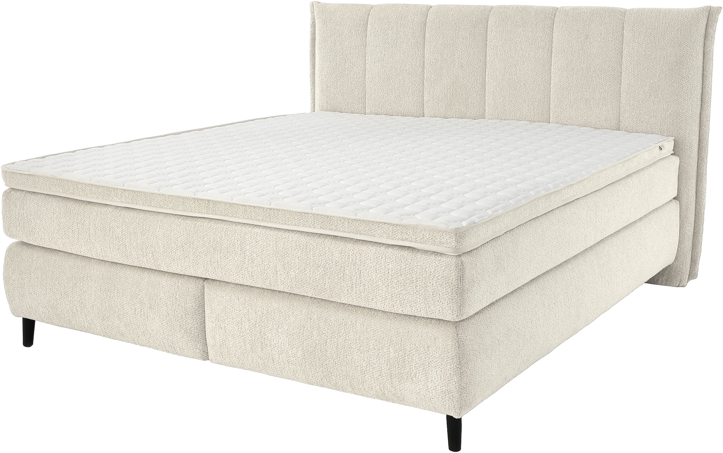 Jockenhöfer Gruppe Boxspringbett »Isabella, in 160x200cm oder 180x200 cm, Härtegrade wählbar« inkl. 7-Zonen-TTFK-Matratze und Kaltschaumtopper