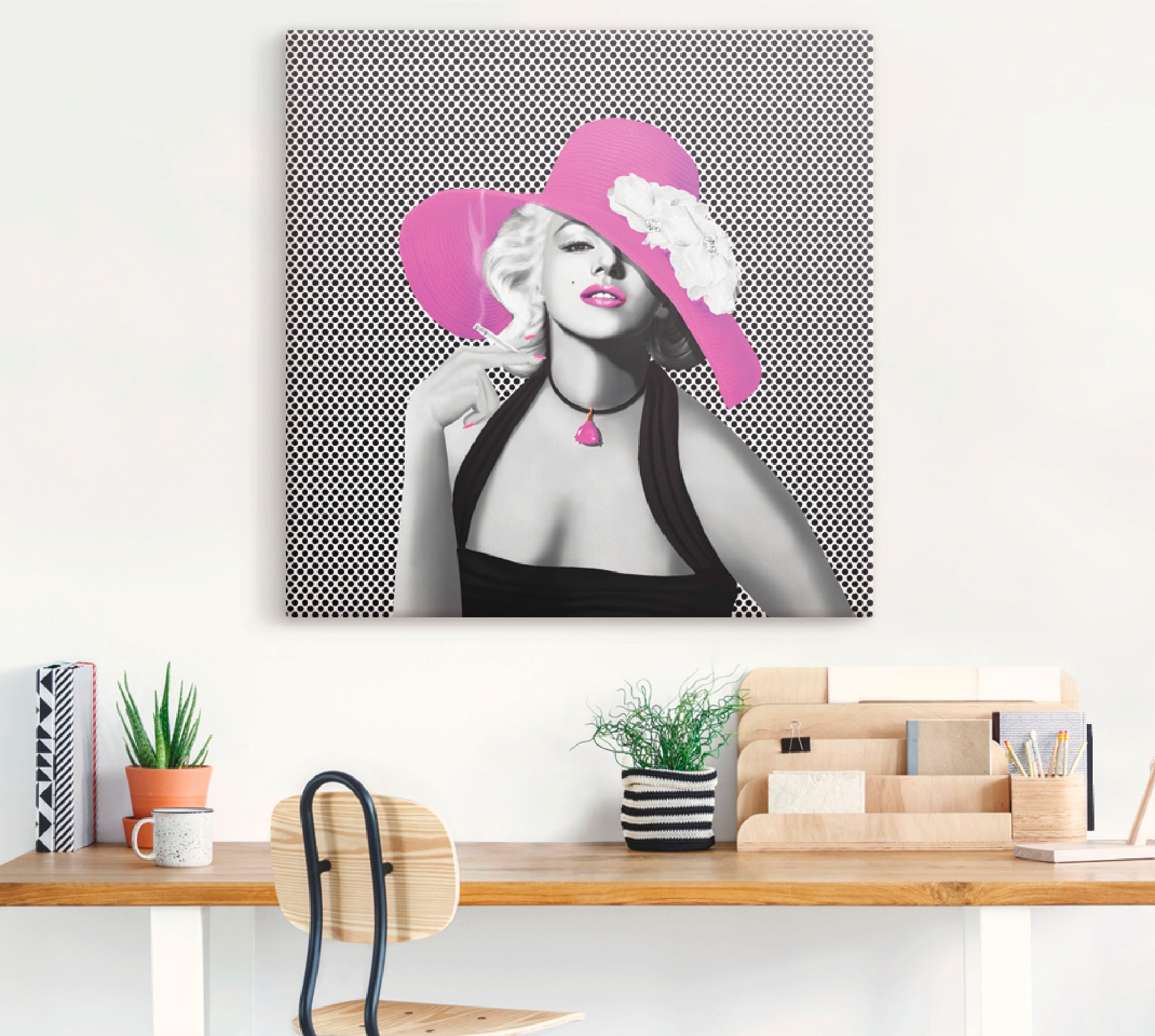 Artland Wandbild "Marilyn in Pop Art", Stars, (1 St.), als Leinwandbild, Po günstig online kaufen