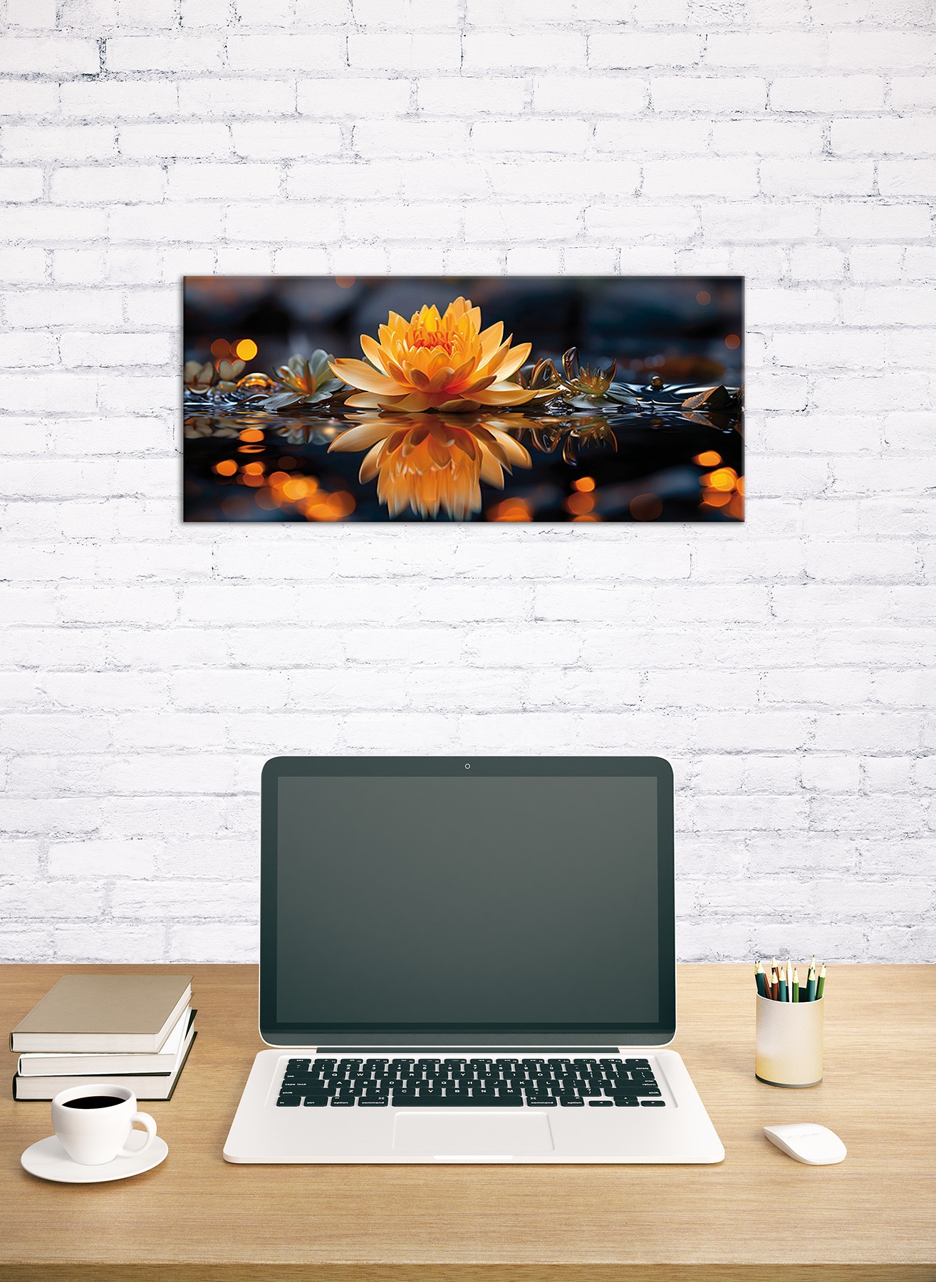 Bönninghoff Leinwandbild »Wandbild LOTUSBLUME 33x70 cm – Leinwandbild Keilrahmen Deko modern« Blumen | Blumenbilder | Natur | Pflanzen | Pflanzenbilder | Stillleben 1 Stk. tlg. auf Keilrahmen gespannt