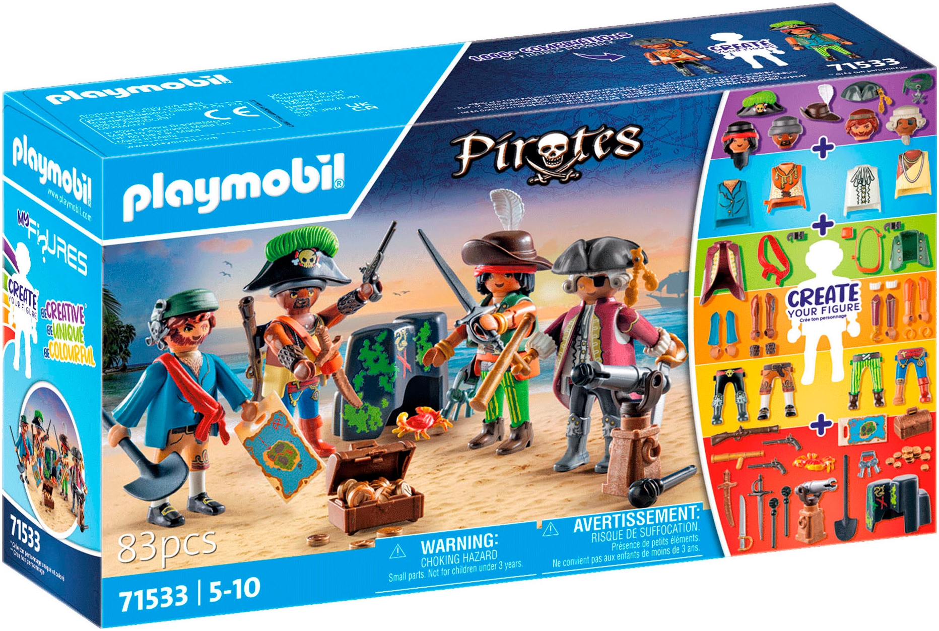 Konstruktions-Spielset »My Figures: Piraten (71533), Pirates«, (83 St.), Made in Europe