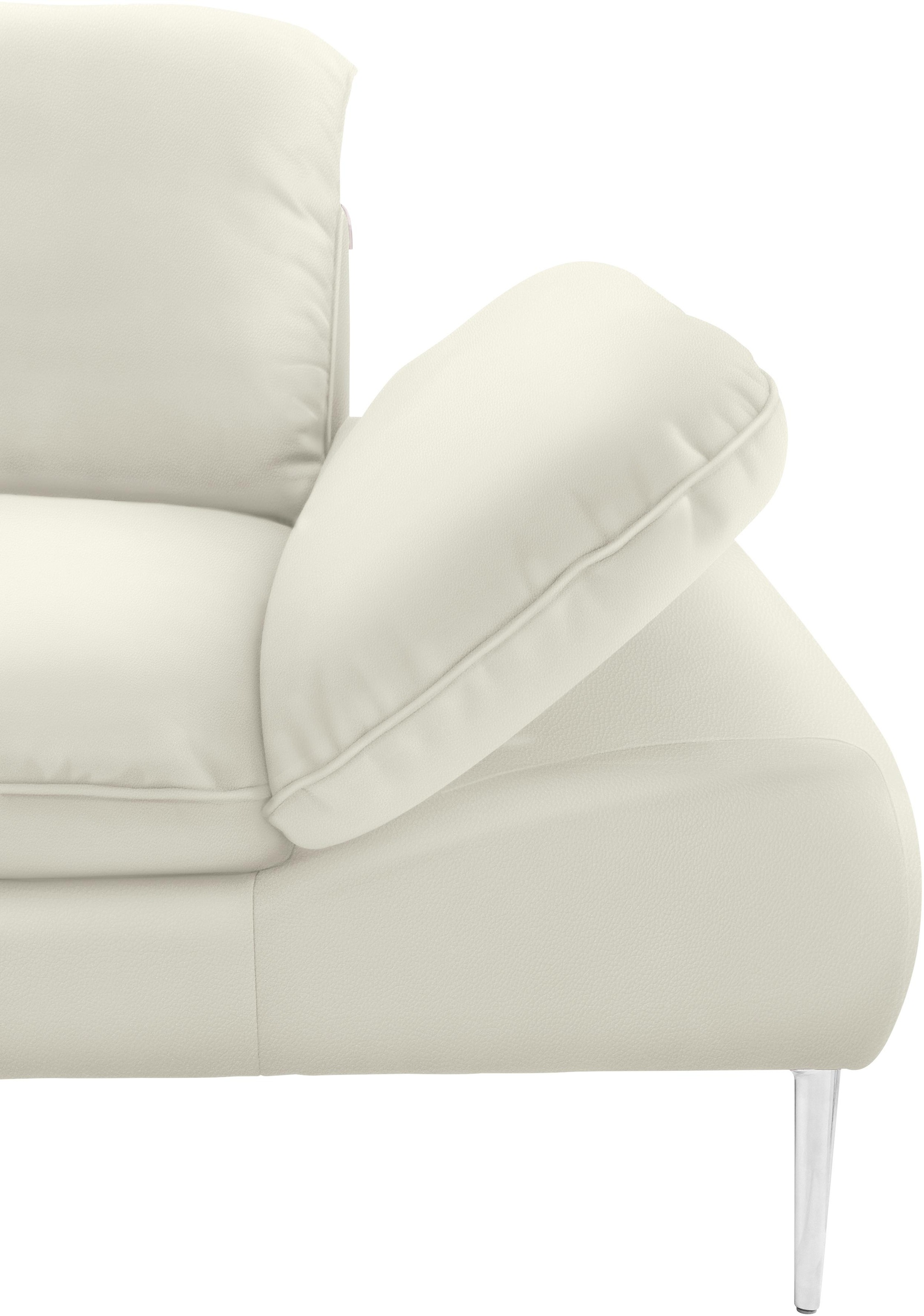 W.SCHILLIG Ecksofa »enjoy&MORE, Designsofa, elegant und bequem, L-Form«, mit Sitztiefenverstellung, Füße Chrom glänzend, Breite 310 cm