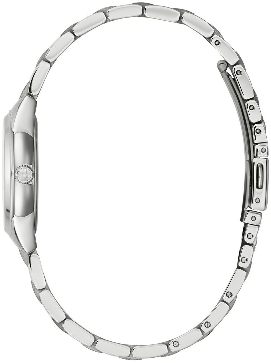Bulova Quarzuhr Armbanduhr, Damenuhr, Edelstahlarmband, analog