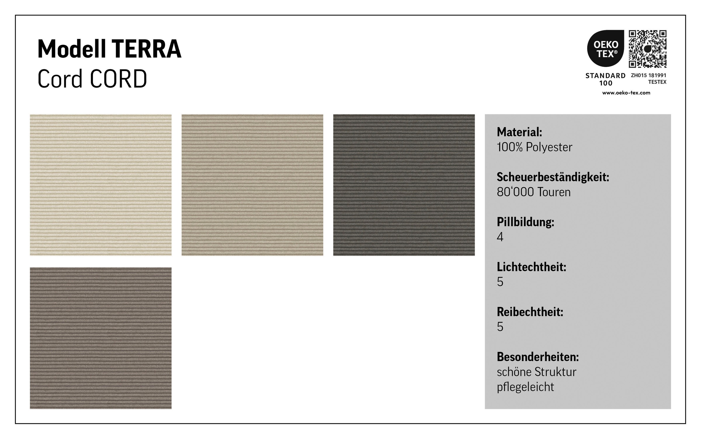COTTA Ecksofa »Terra L-Form, Breite 255 cm« wahlweise mit Schlaffunktion