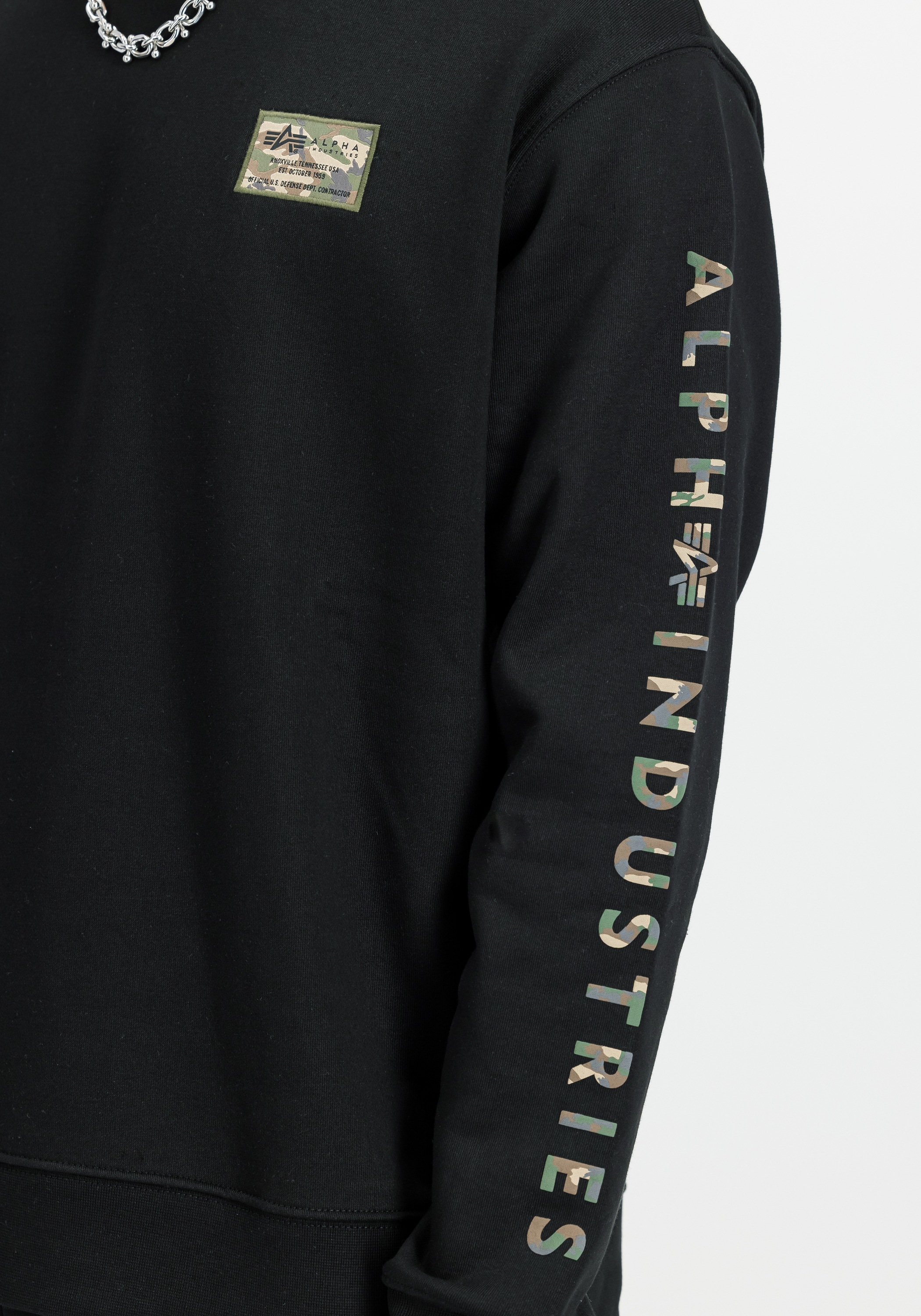 Alpha Industries Sweater »Alpha Industries Men - Sweatshirts Camo Sleeve Sweatshirt«
