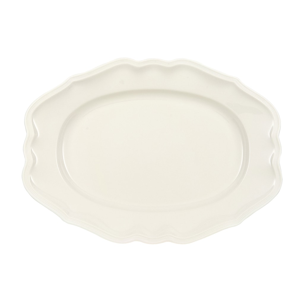 Villeroy & Boch Servierplatte »Servierplatte Manoir 37 x 26 cm weiß« günstig online kaufen