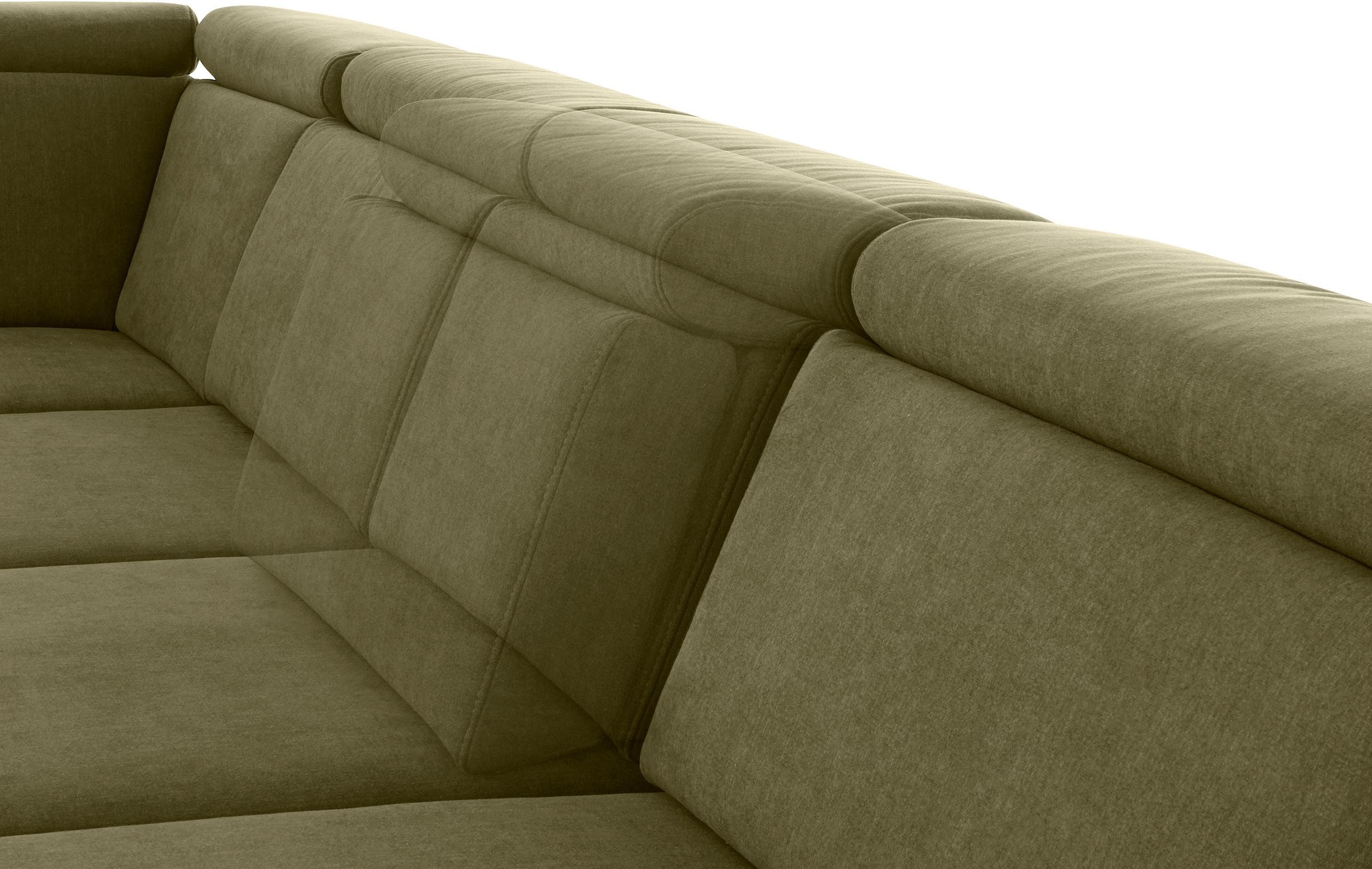 sit&more Wohnlandschaft »Brisbane U-Form«, Fußhöhe 12 cm, inklusive Sitztiefen-, Armteil- und Kopfteilverstellung