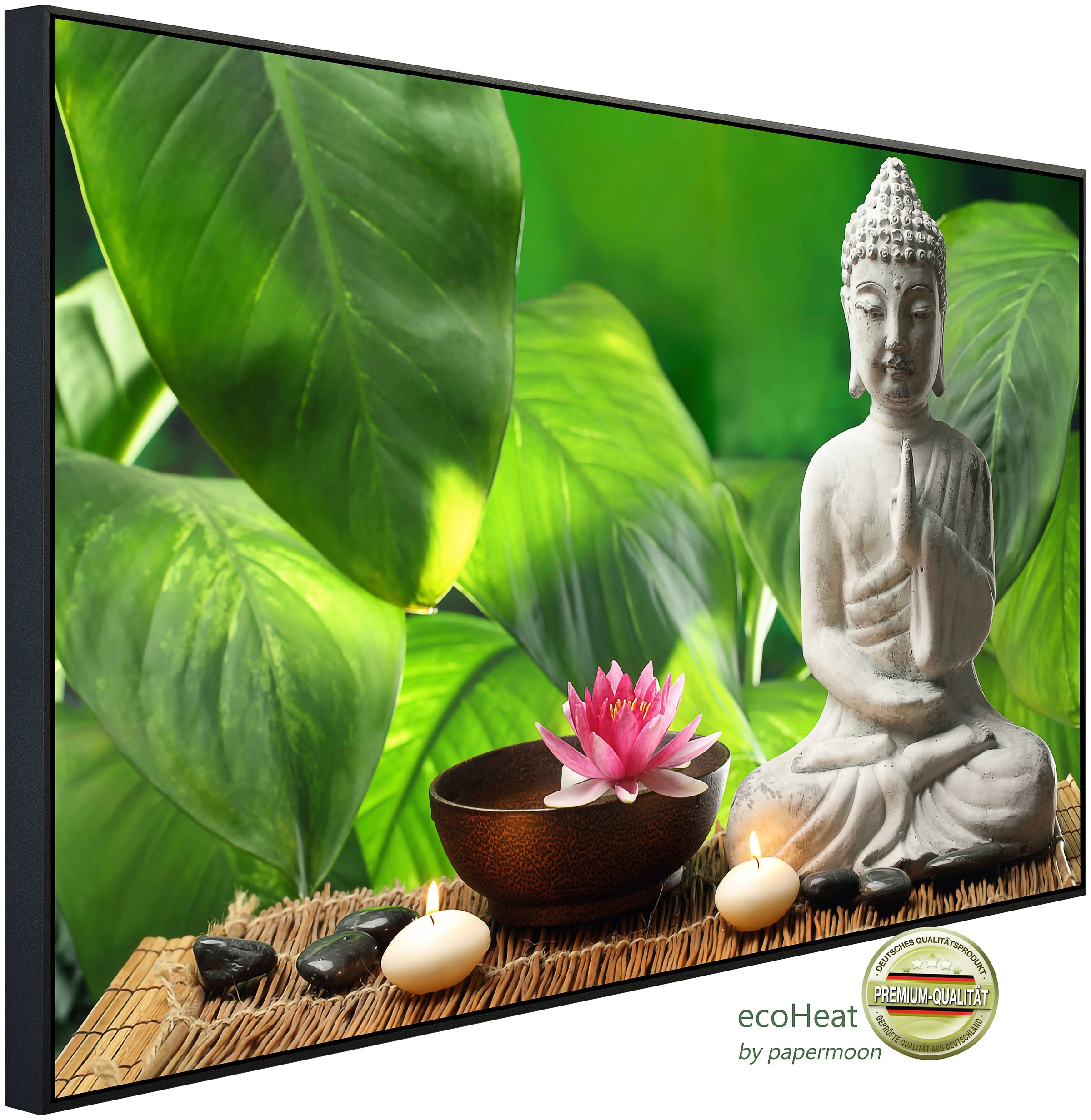 Papermoon Infrarotheizung »Buddha in der Meditation«, sehr angenehme Strahlungswärme