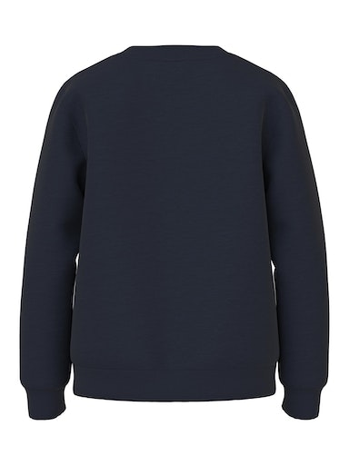 Name It Sweatshirt »NKMVIMO für Jungen mit Bündchen und klassischer Form«, unifarben, casual, regular fit, Baumwollmischung, Rundhals
