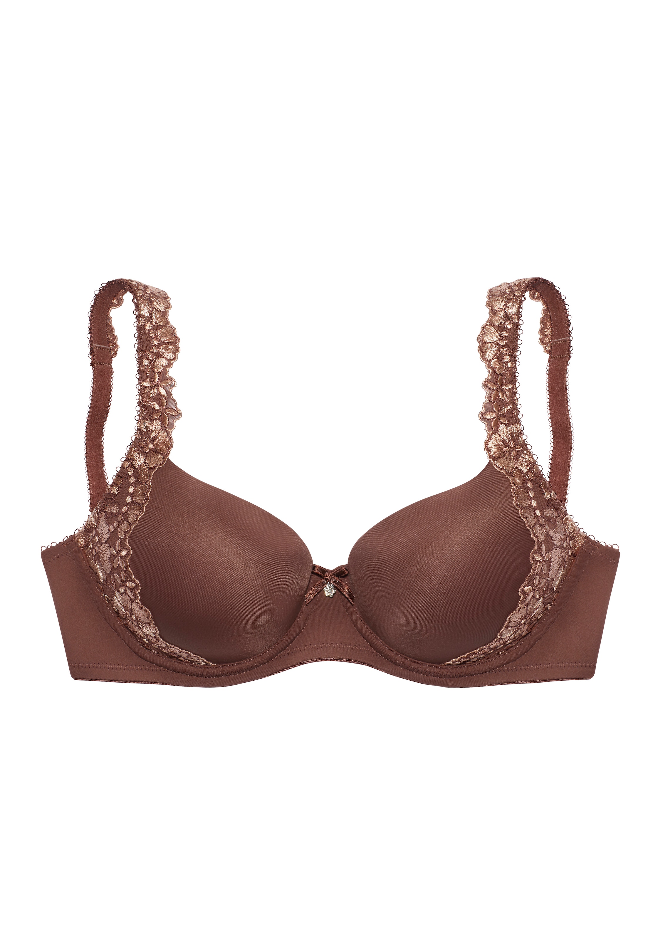 LASCANA Schalen-BH », BH mit Bügel, Dirndl-BH, Wanda« mit seitlicher Stickerei Spitze, als Dessous-Set kombinierbar