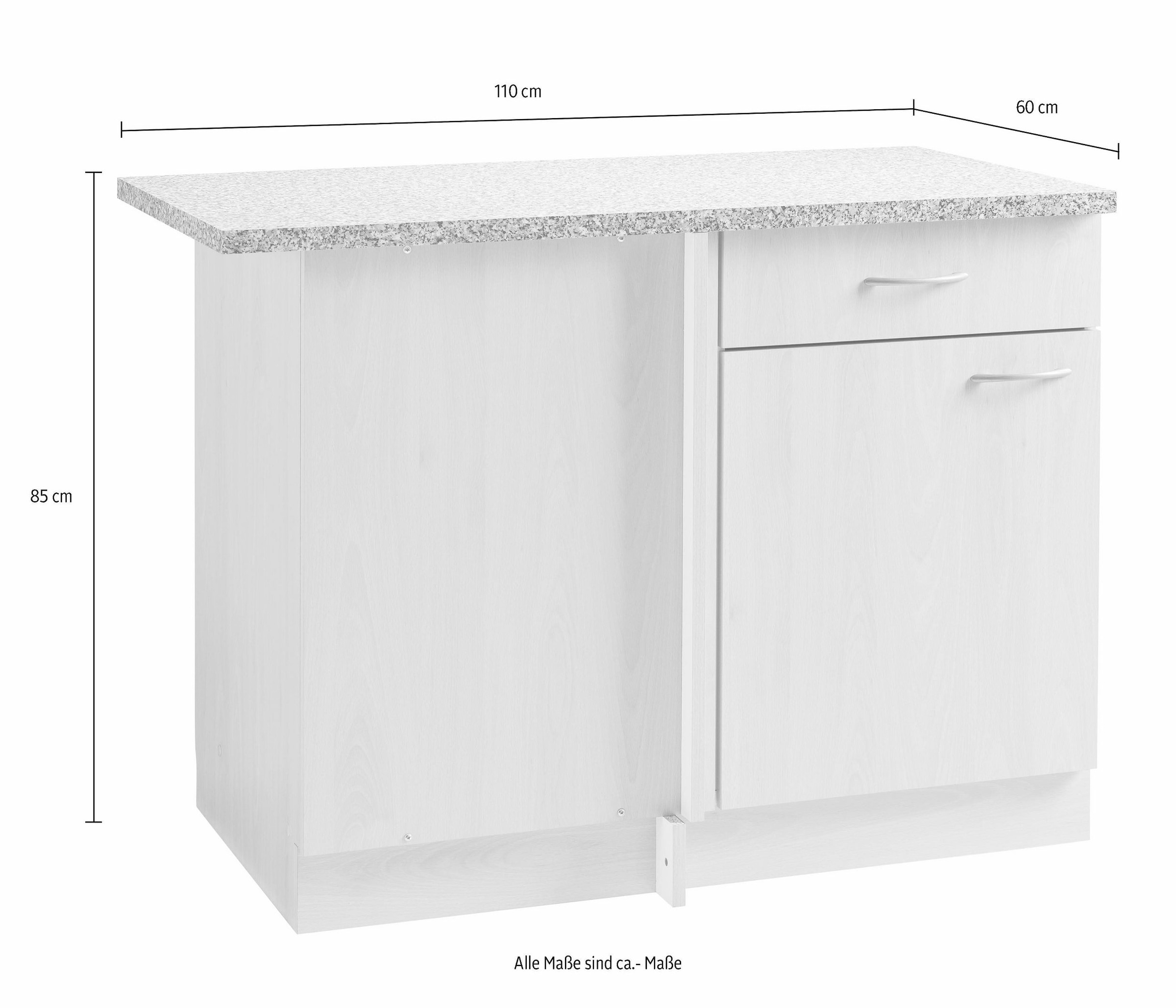 wiho Küchen Eckunterschrank »Kiel«, 110 cm breit online kaufen