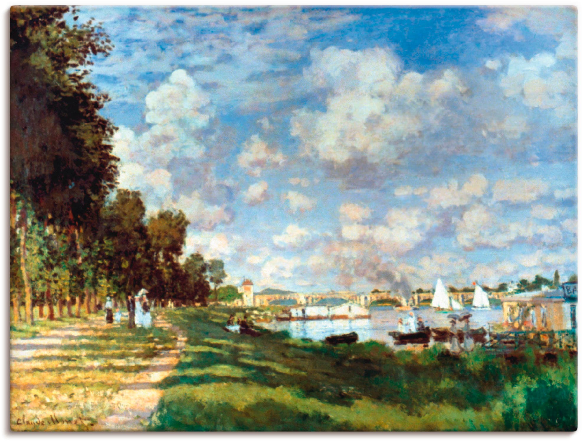 Artland Leinwandbild "Das Becken bei Argenteuil, 1875", Gewässer, (1 St.), günstig online kaufen