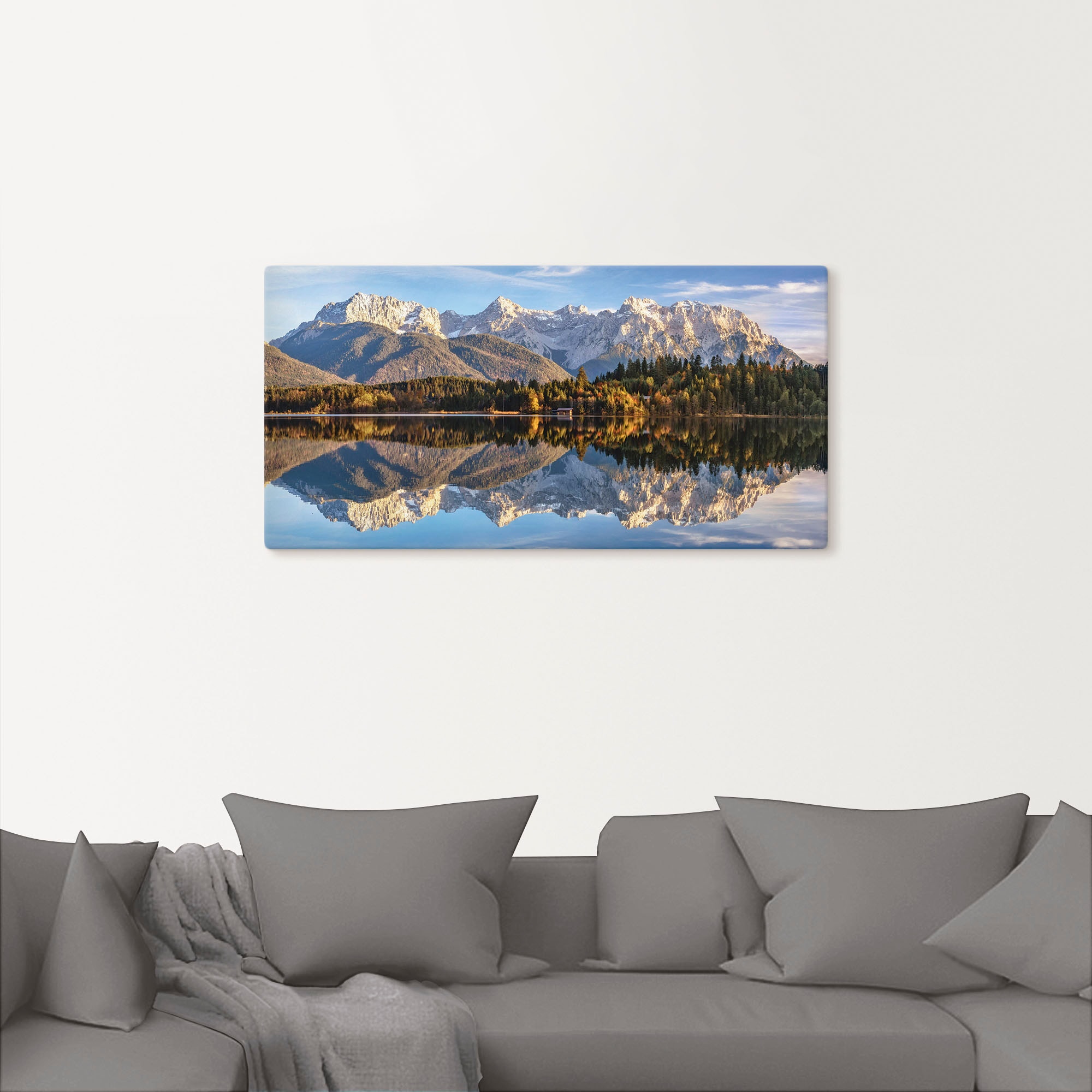 Artland Wandbild "Karwendelblick am Barmsee", Berge & Alpenbilder, (1 St.), günstig online kaufen