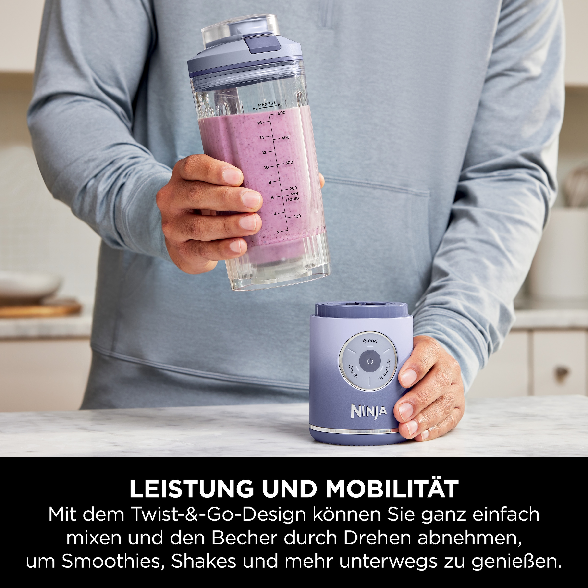 NINJA Standmixer »Blast Max - Lavendel BC251EULD«