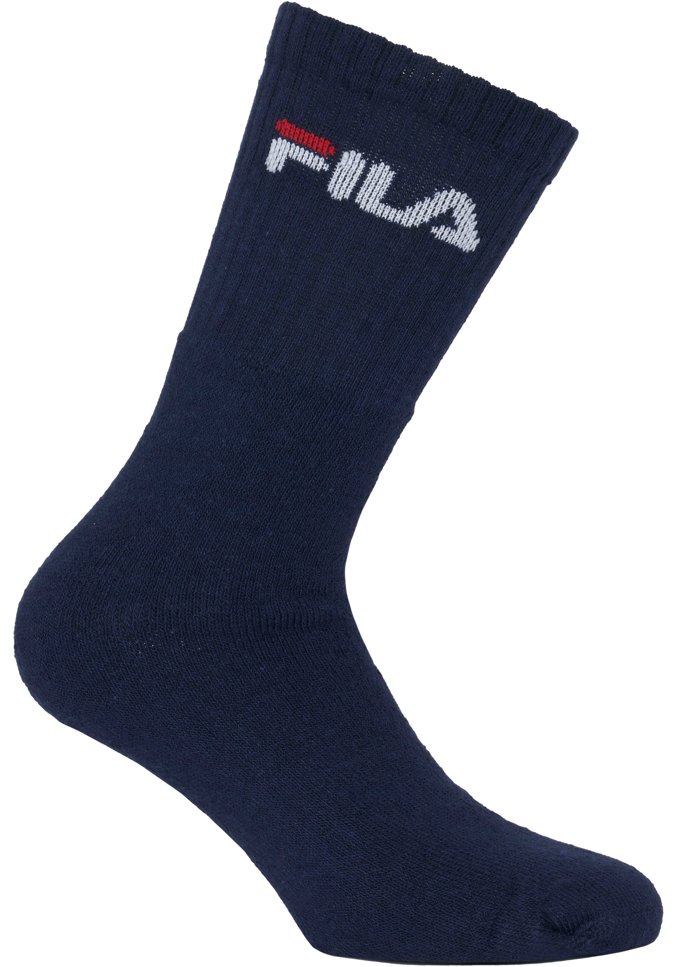 Fila Tennissocken, (3er Pack), mit verstärkten Belastungszonen