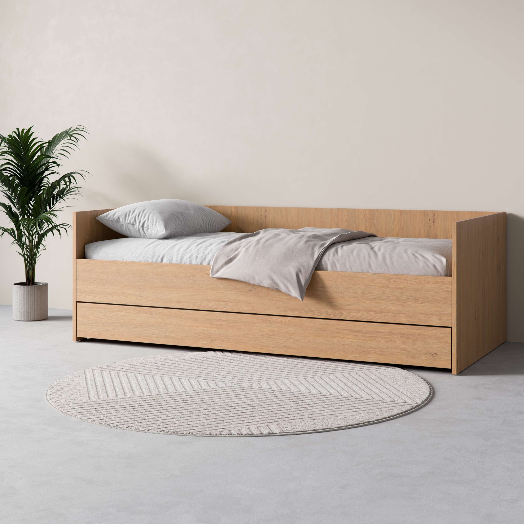VOX Bett »SIMPLE Bettgestell mit Bettkasten und Zusatzbett, B/T/H: 95/205/6 günstig online kaufen