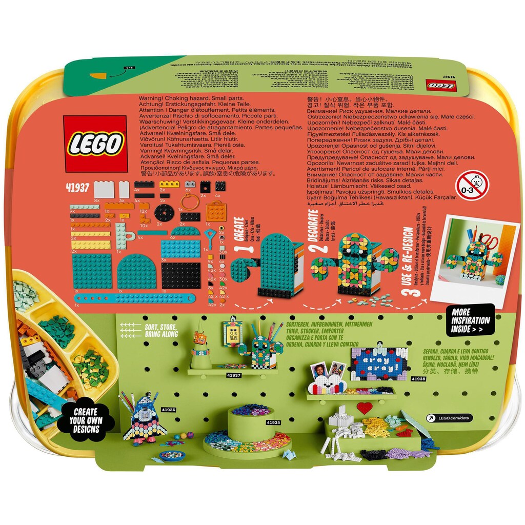 LEGO® Konstruktionsspielsteine »Kreativset Sommerspaß (41937), LEGO® DOTS«, (441 St.), Made in Europe