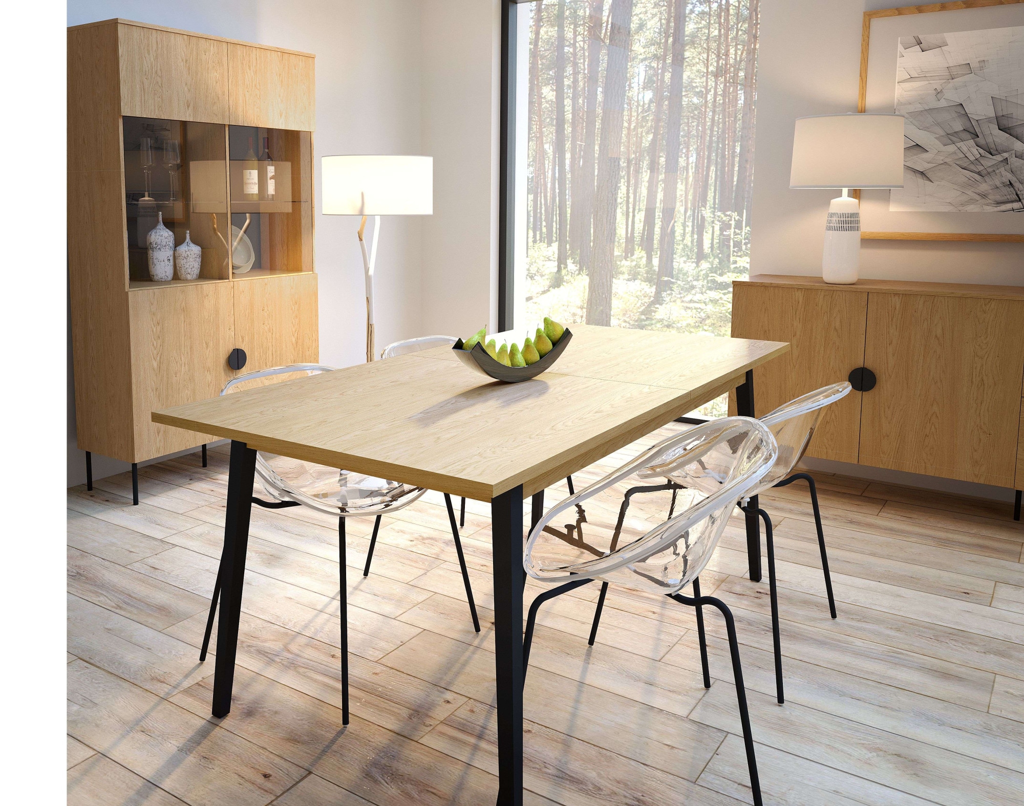Home affaire Esstisch »BELLOT ausziehbarer Küchentisch in zwei Breiten- 160/180cm + 40cm« pflegeleichter Tisch, Esszimmertisch, FSC®-zertifiziert