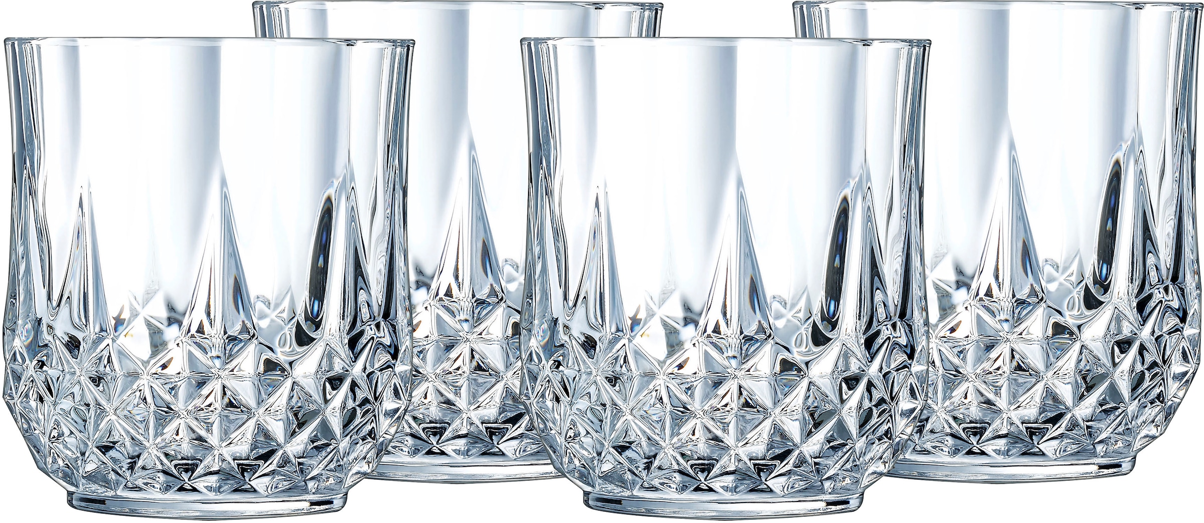 Luminarc Whiskyglas »Trinkglas Longchamp Eclat«, (Set, 4 tlg.), Gläser Set, günstig online kaufen