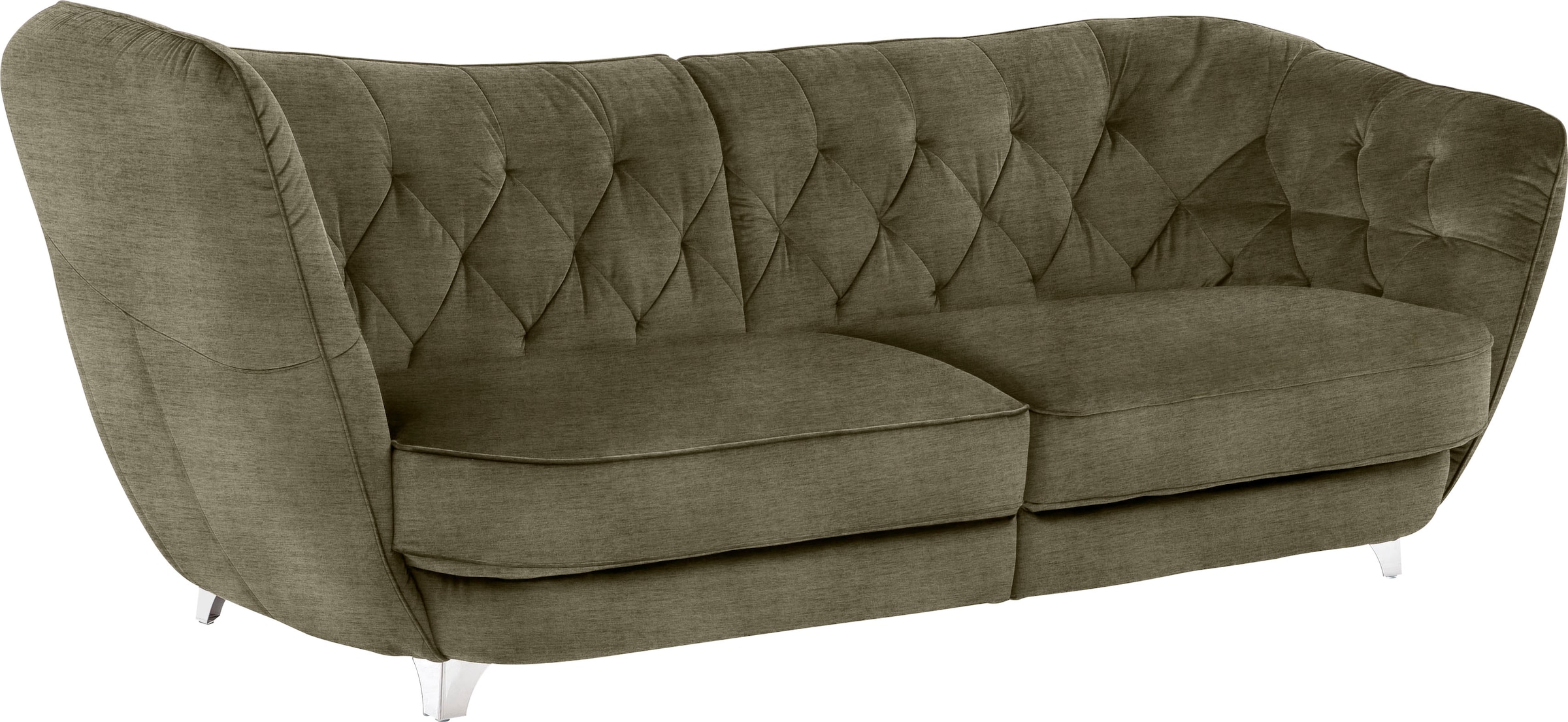 Leonique Big-Sofa »Retro«, stylischer Hochlehner günstig online kaufen