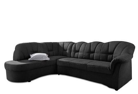 DOMO collection Ecksofa »Papenburg, zeitlose Rückensteppung, elegante Armlehne, L-Form«, mit Ottomane, wahlweise mit Bettfunktion, OTTOs Choice