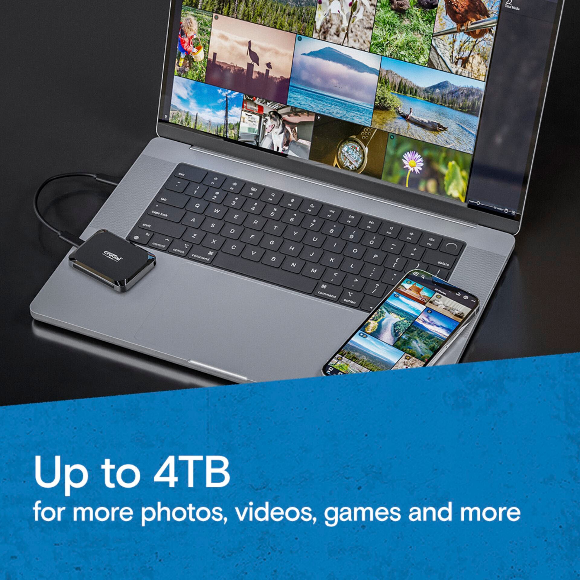 Crucial externe SSD »X9 4 TB« 4 TB Anschluss USB-C
