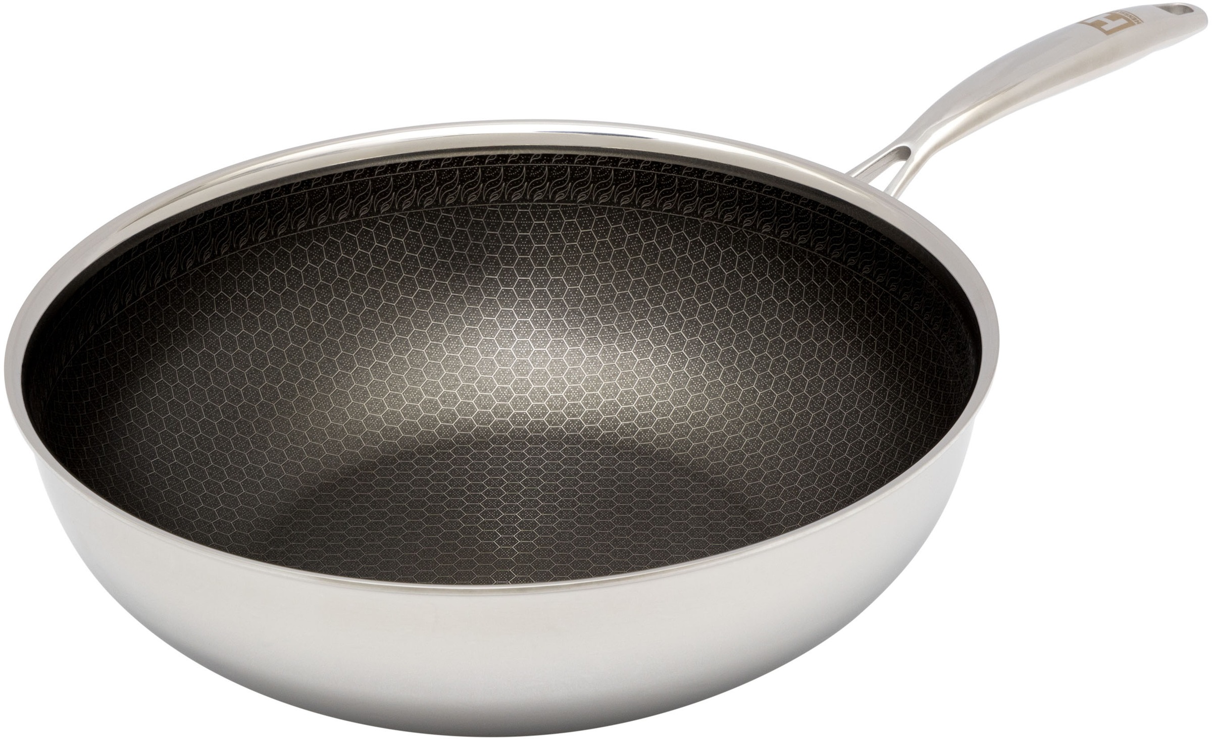 HENSSLERS Wok »HENSSLERS Edelstahl Wok inkl. Glasdeckel, Ø 28 cm«, Edelstah günstig online kaufen