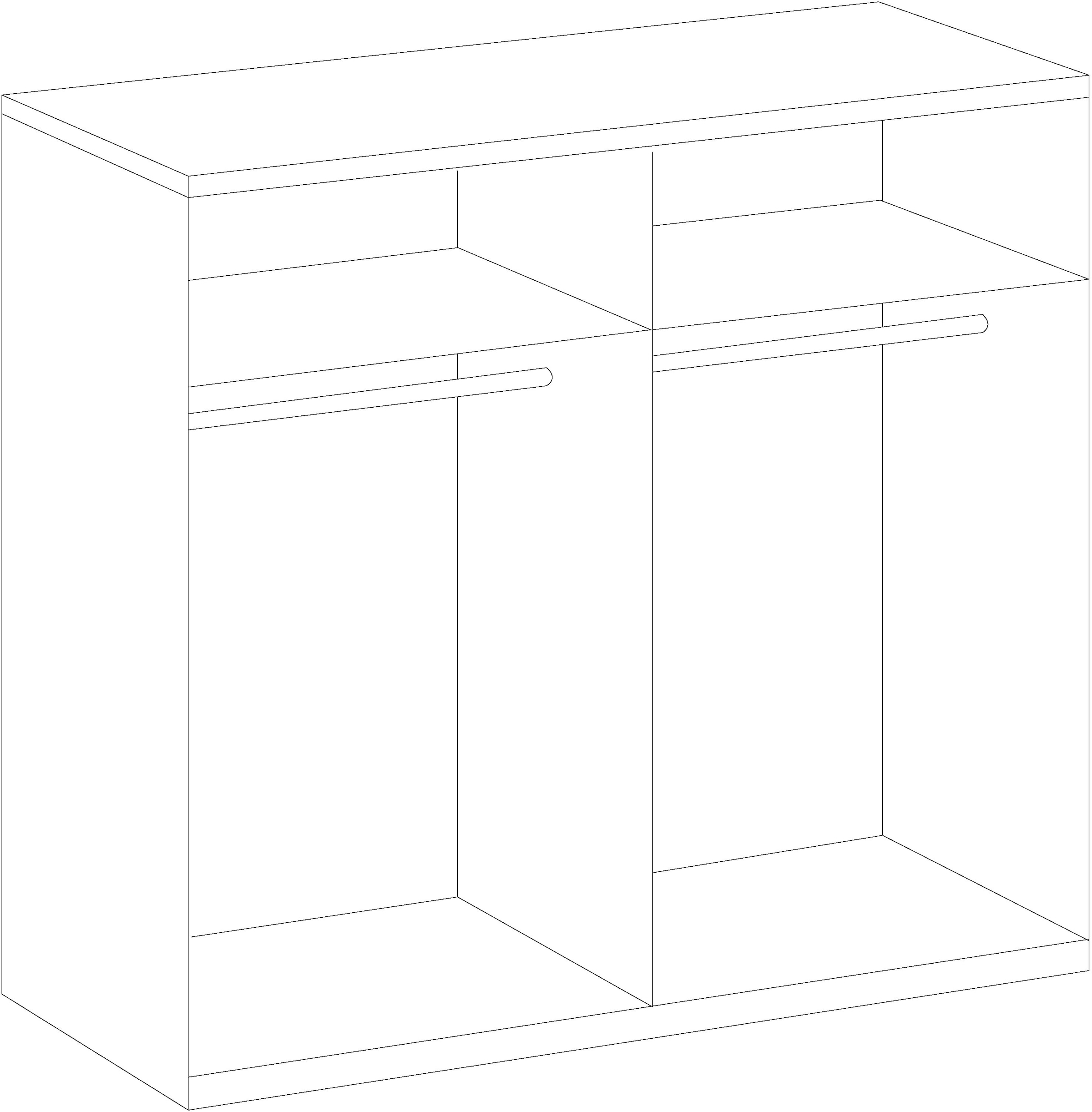 Wimex Kleiderschrank »New York«, in vielen Breiten, 208 oder 236cm hoch