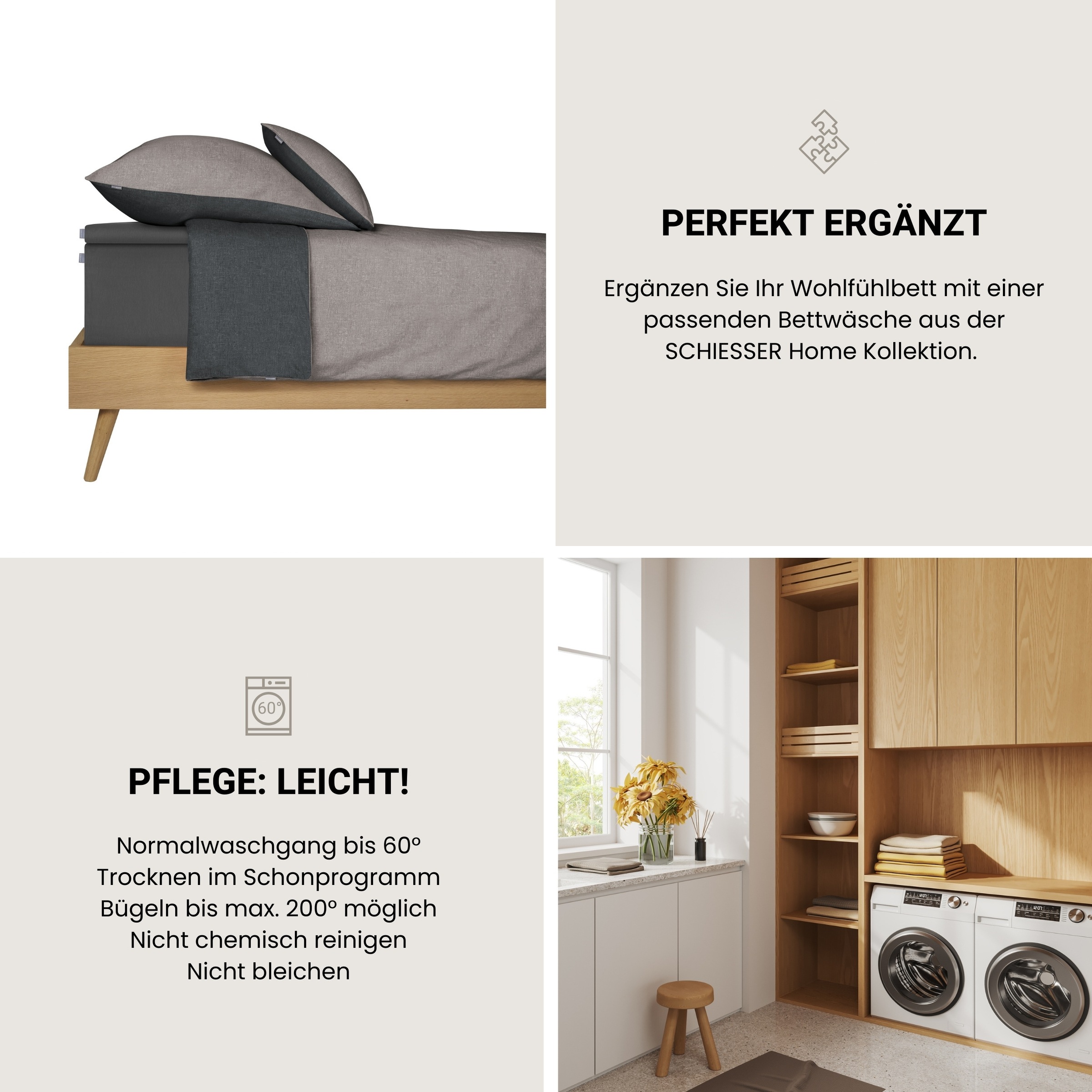 Schiesser Spannbettlaken »Flexi aus 95% Baumwolle und 5% Elastahan in Premium-Qualität«, für hohe Matratzen und Boxspringbetten geeignet, Made in Green