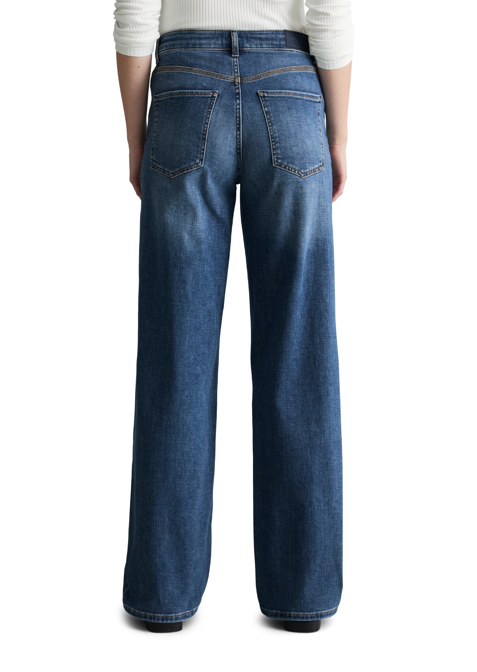 Marc O'Polo DENIM Weite Jeans Model Tomke wide aus weichem Organic-Cotton-Stretch