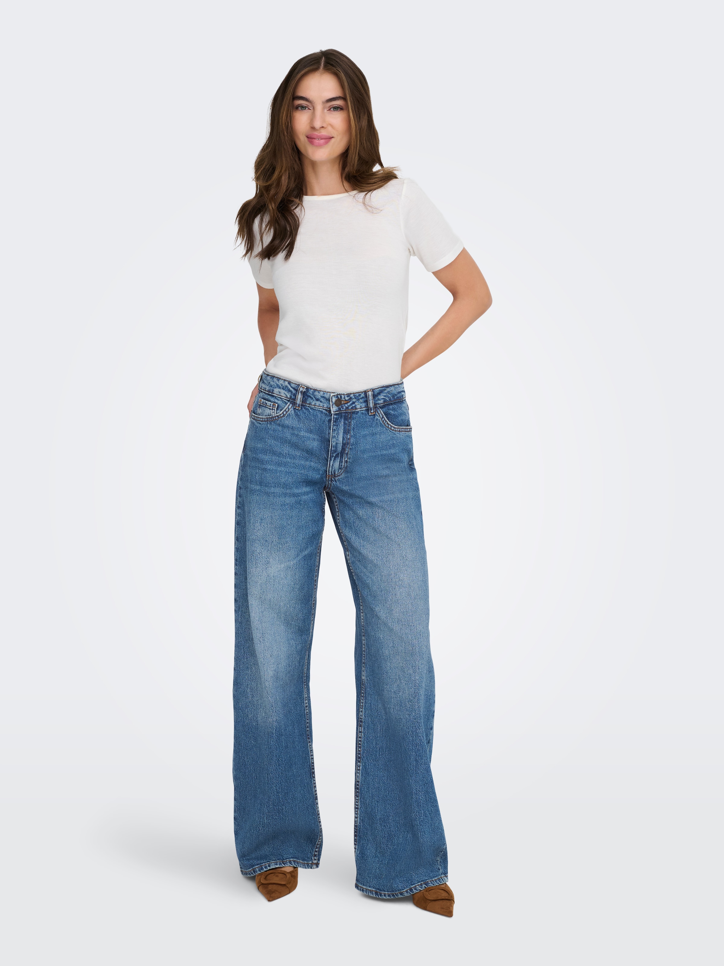 JDY Relax-fit-Jeans »JDYRUBY MW WID MB 1006 DNM NOOS«